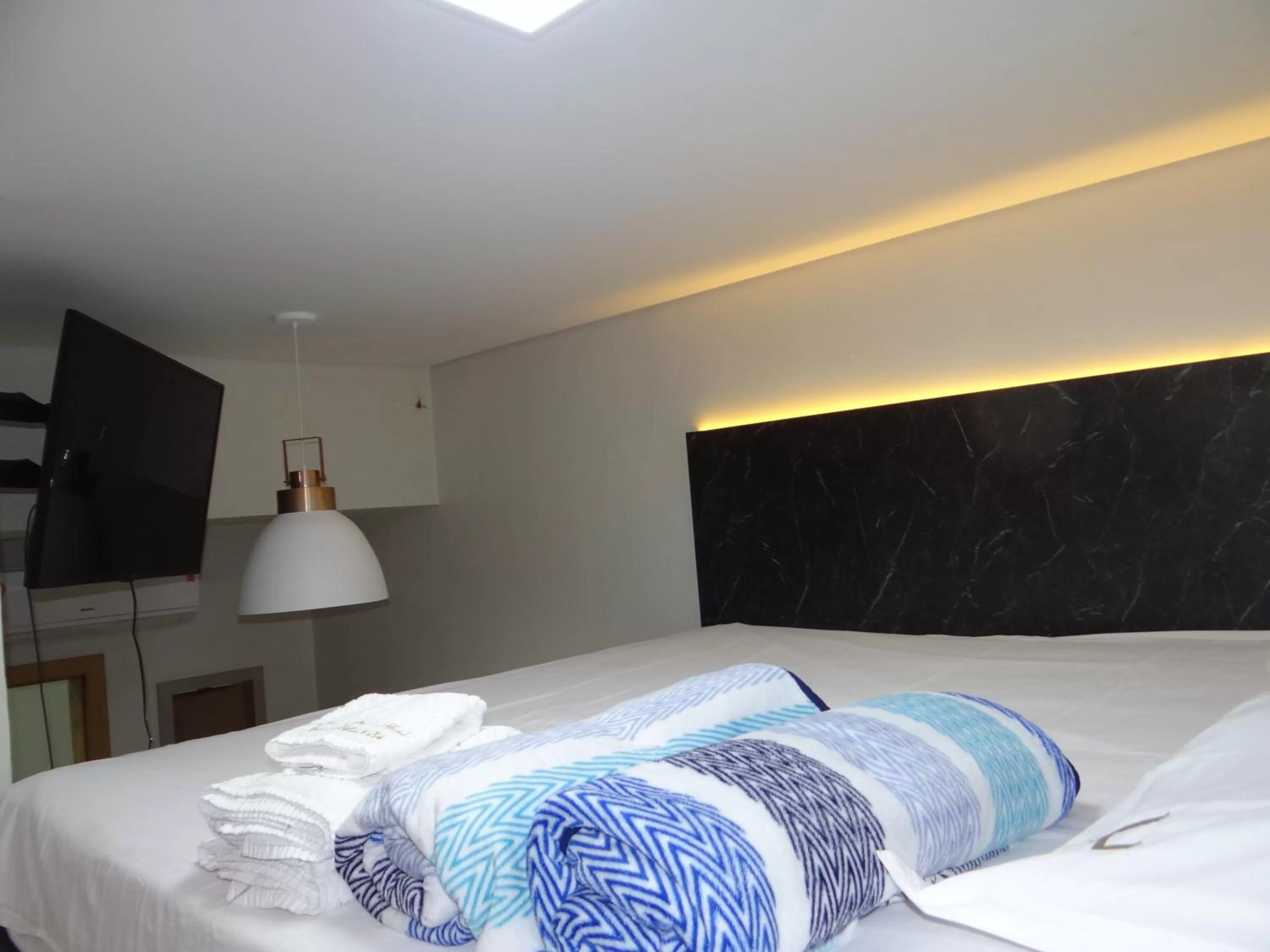 Bed in ZANI APART HOTEL 520i