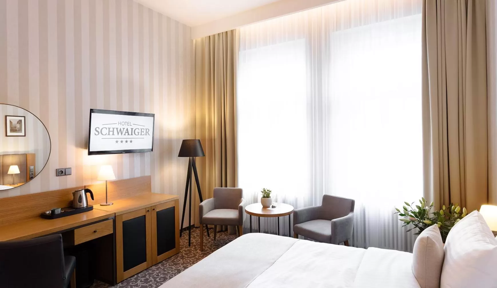 TV and multimedia, Bed in Hotel Schwaiger