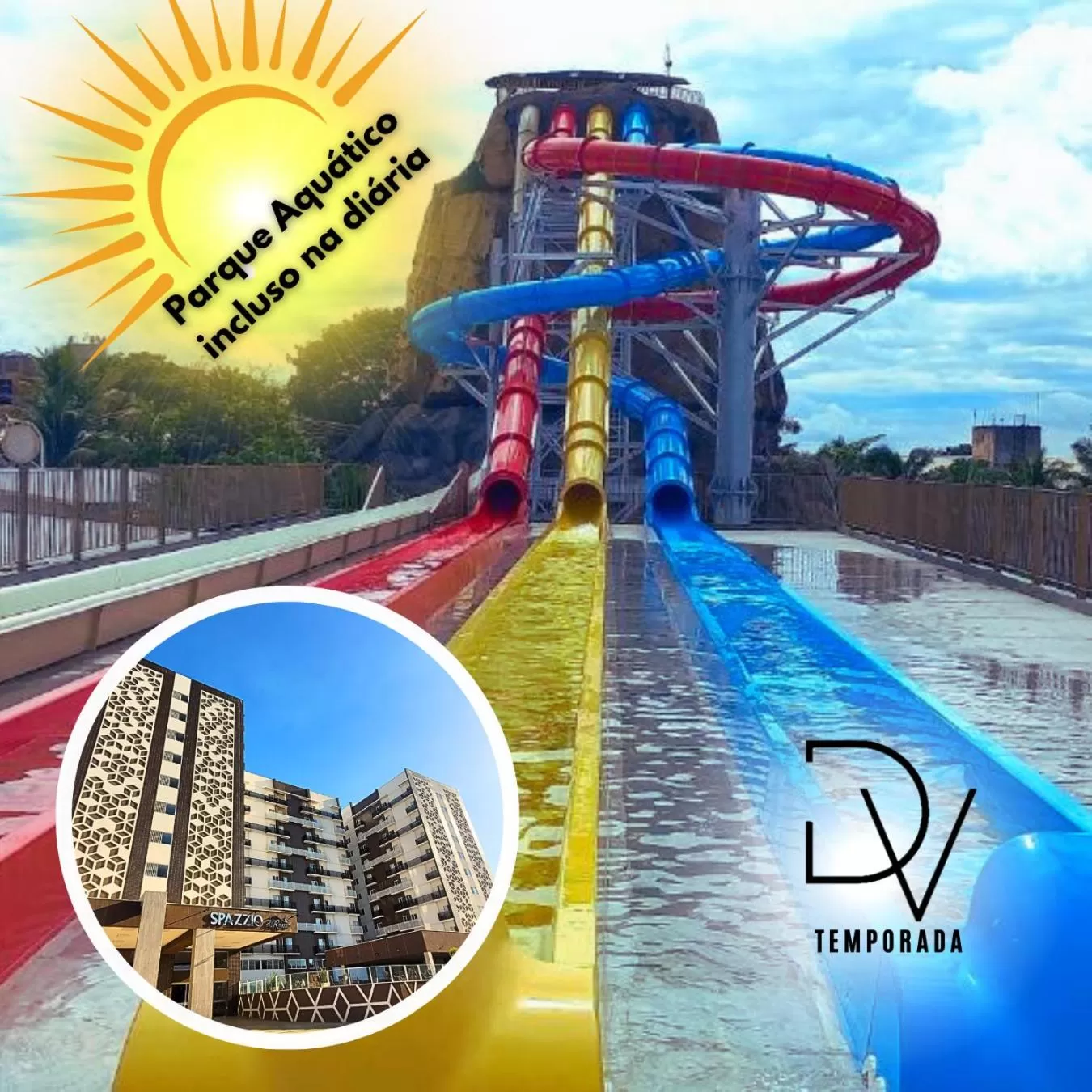 Spazzio diRoma Com Parque Acqua Park Diroma Incluso