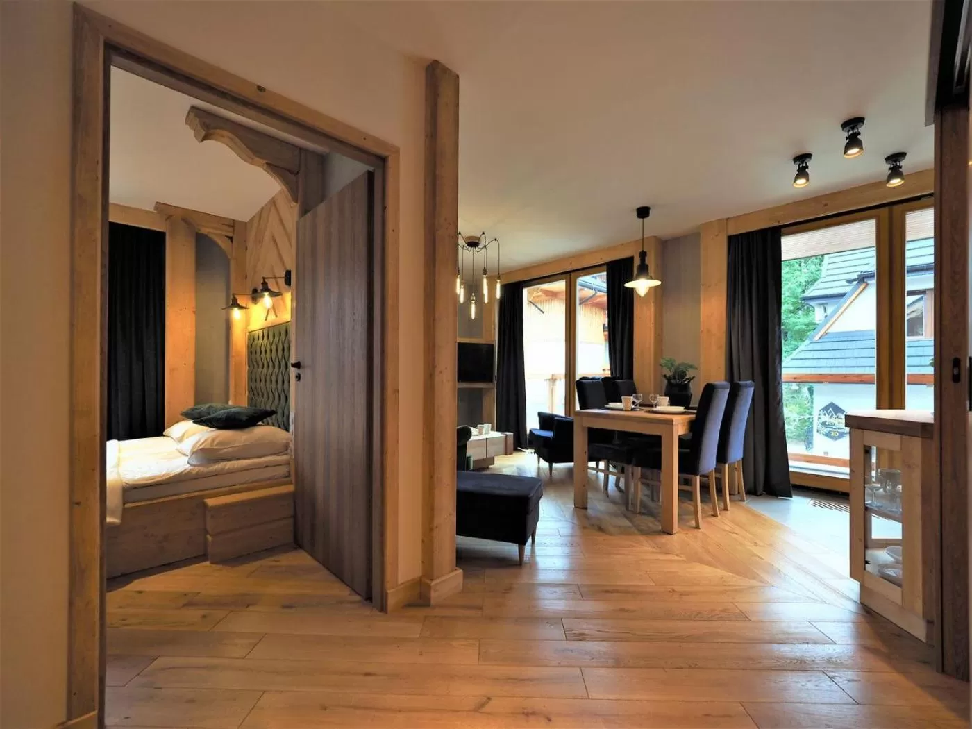 Bed in Aparthotel Giewont