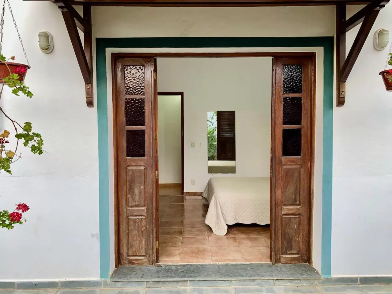 Bed in Pousada Nossa Terra