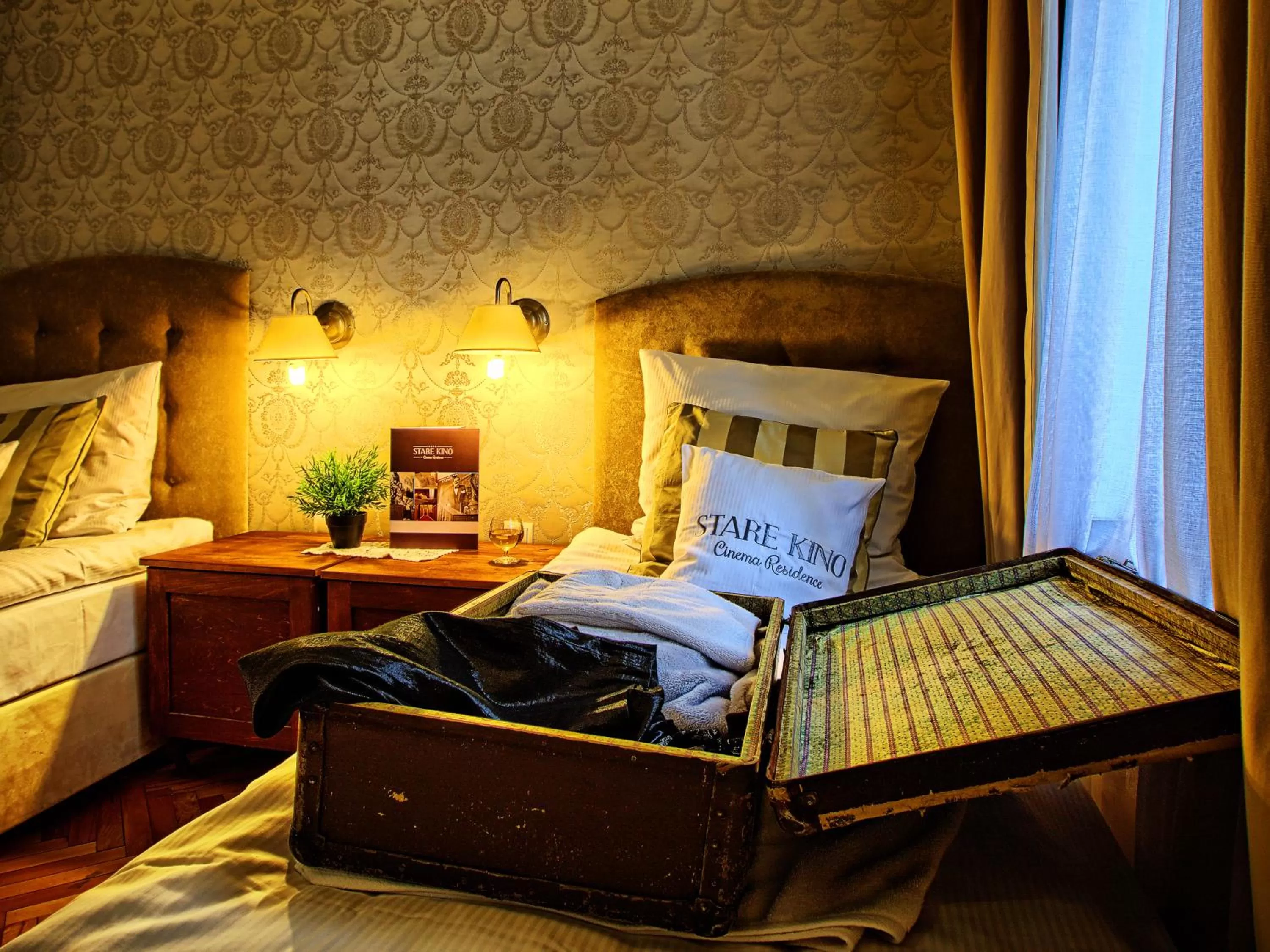 Bed in Stare Kino Cinema Residence