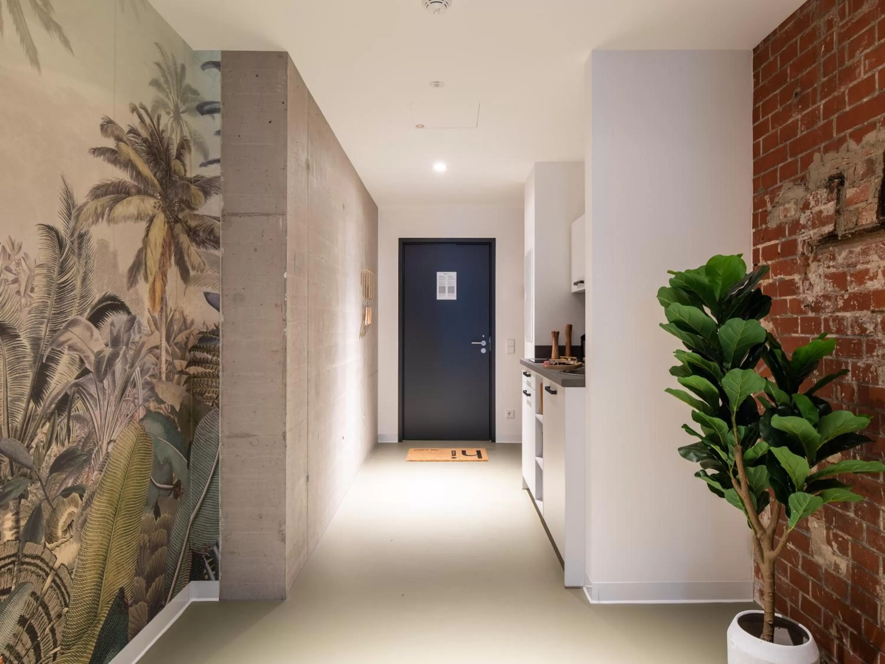 Kitchen or kitchenette in Limehome Erfurt Maximilian Welsch Str