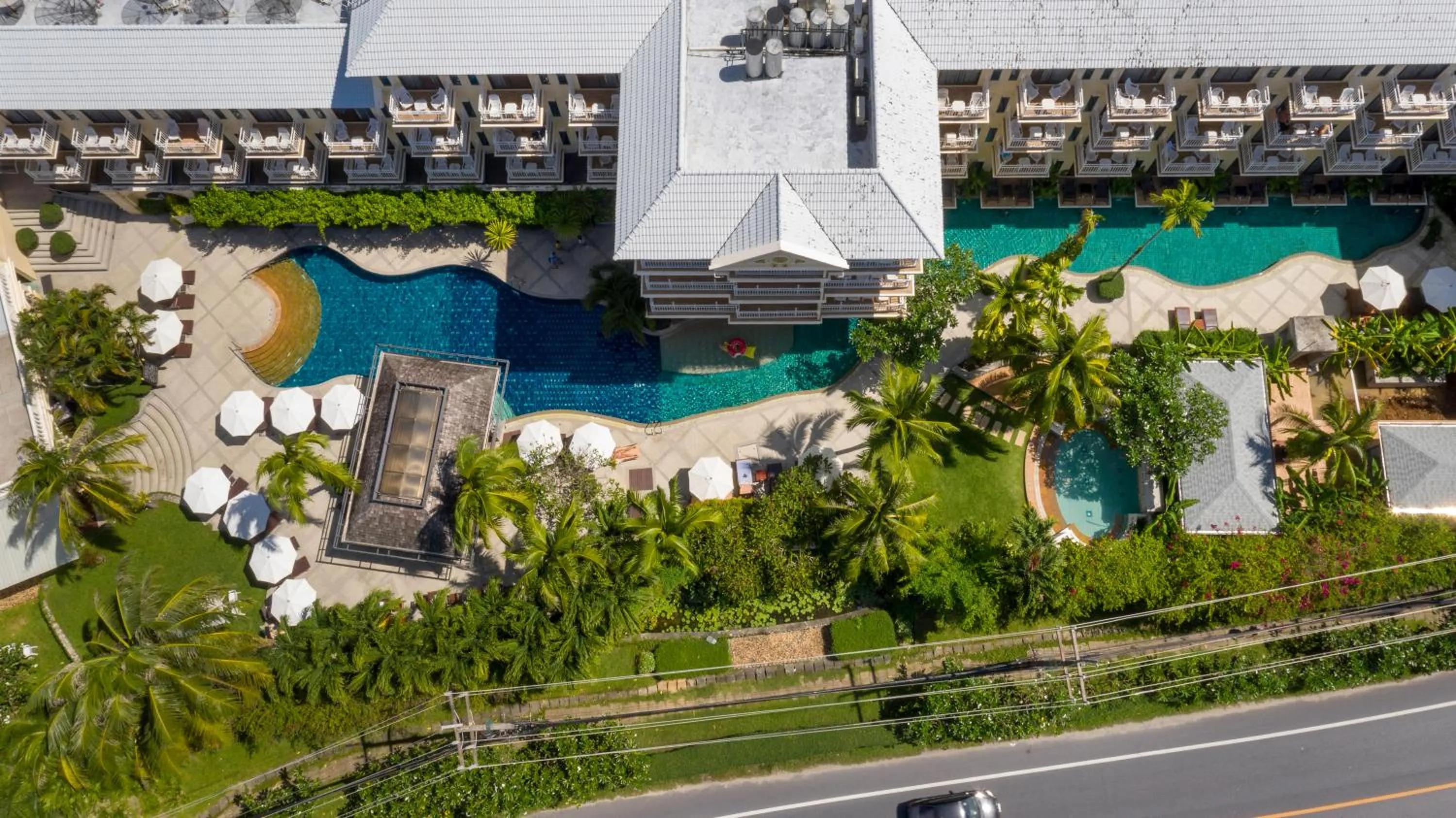 Pool view in The Front Village - SHA Plus