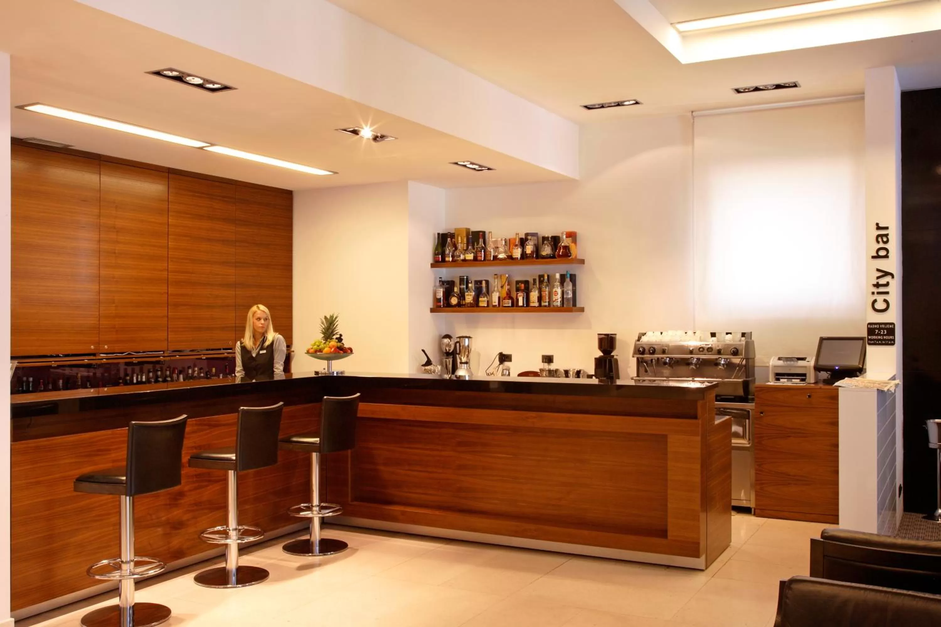 Staff in Hotel Atrium