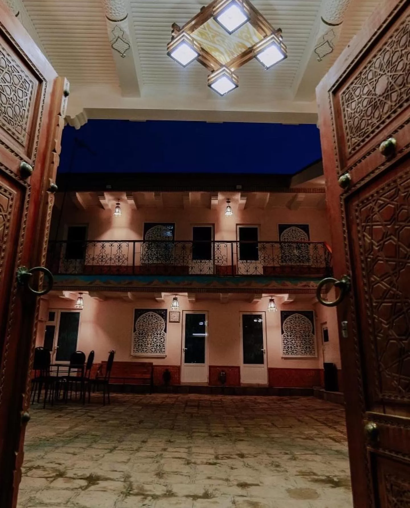 Property building in Bukhara house hotel