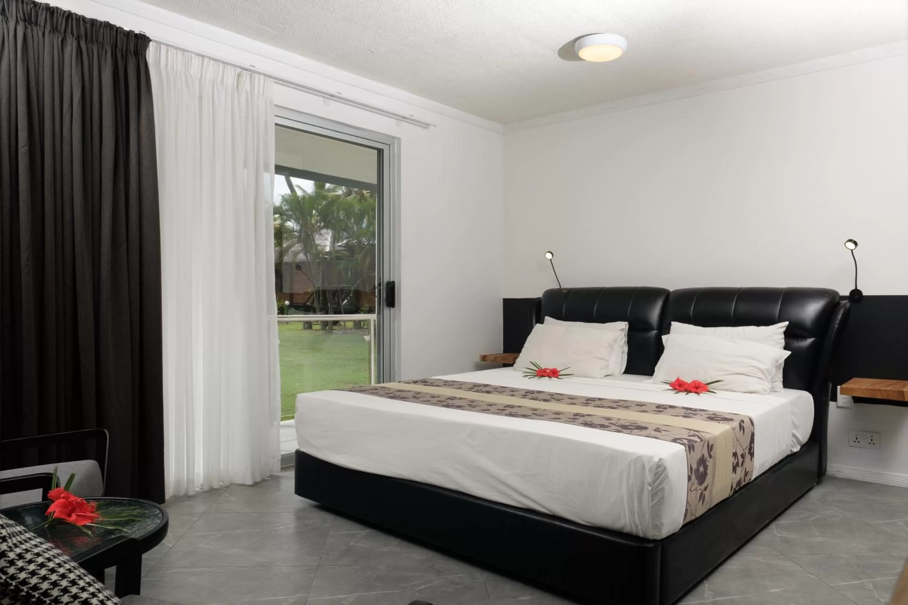 Bed in Club Fiji Resort