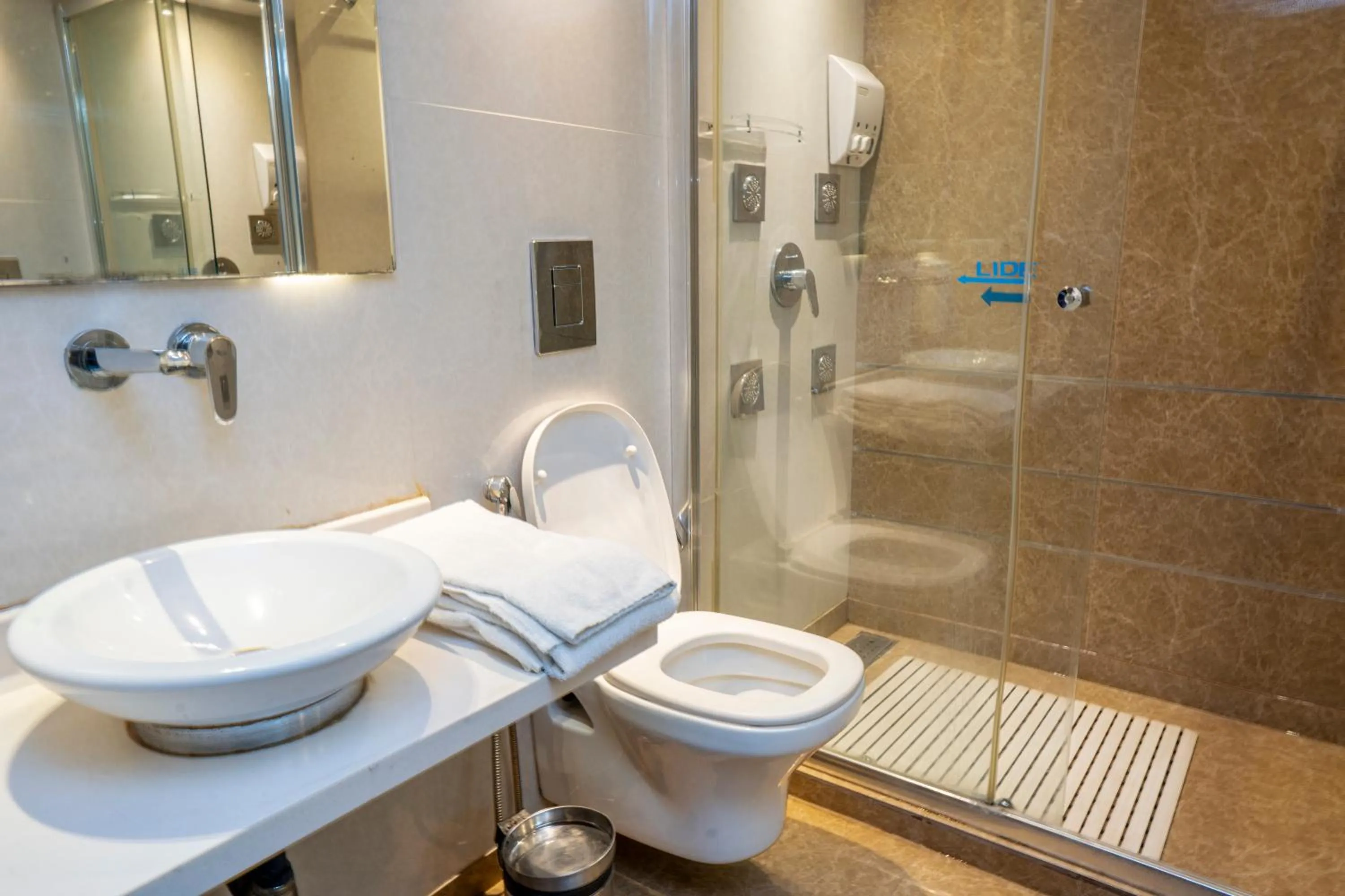 Toilet in Hotel Grand Godwin - Near New Delhi Railway Station - Paharganj