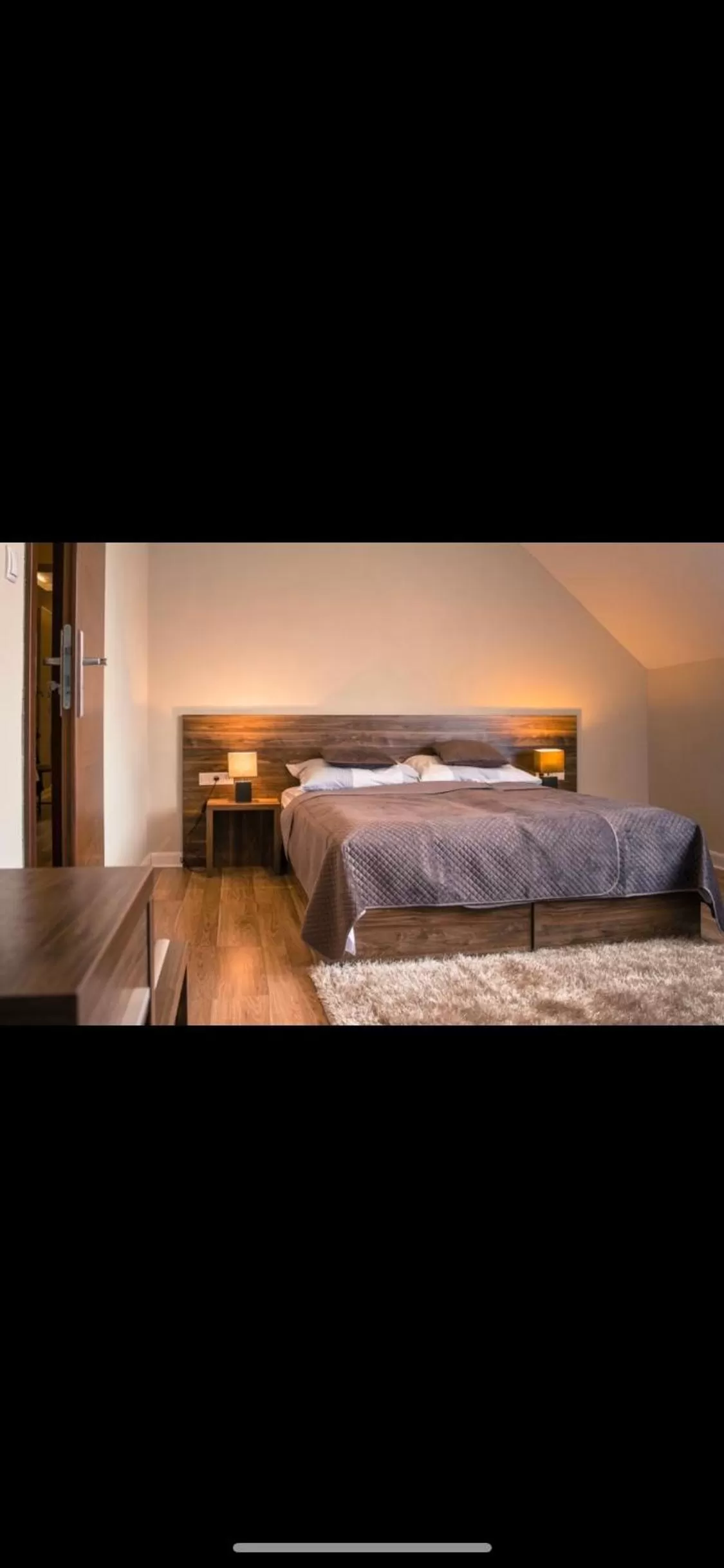 Bed in PIANO CAFE b&b