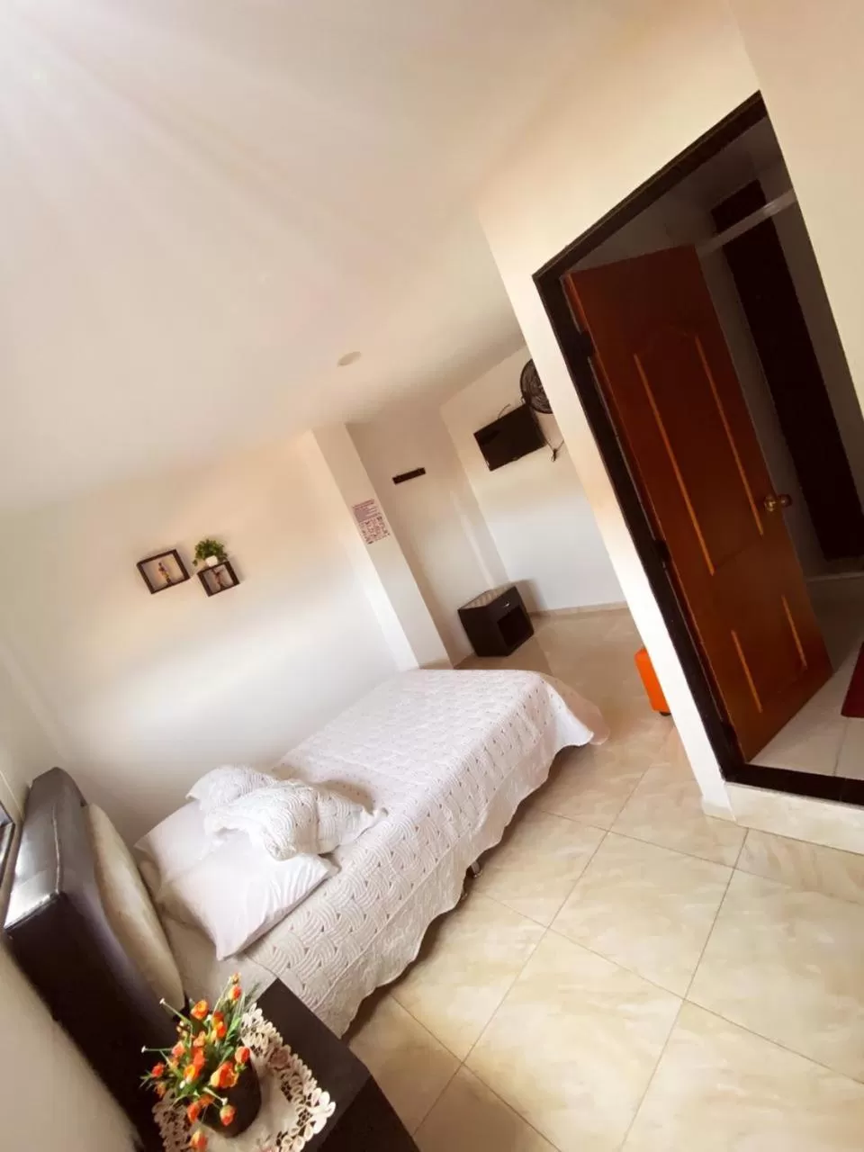 Bed in Hotel Mirador de Santa Bárbara