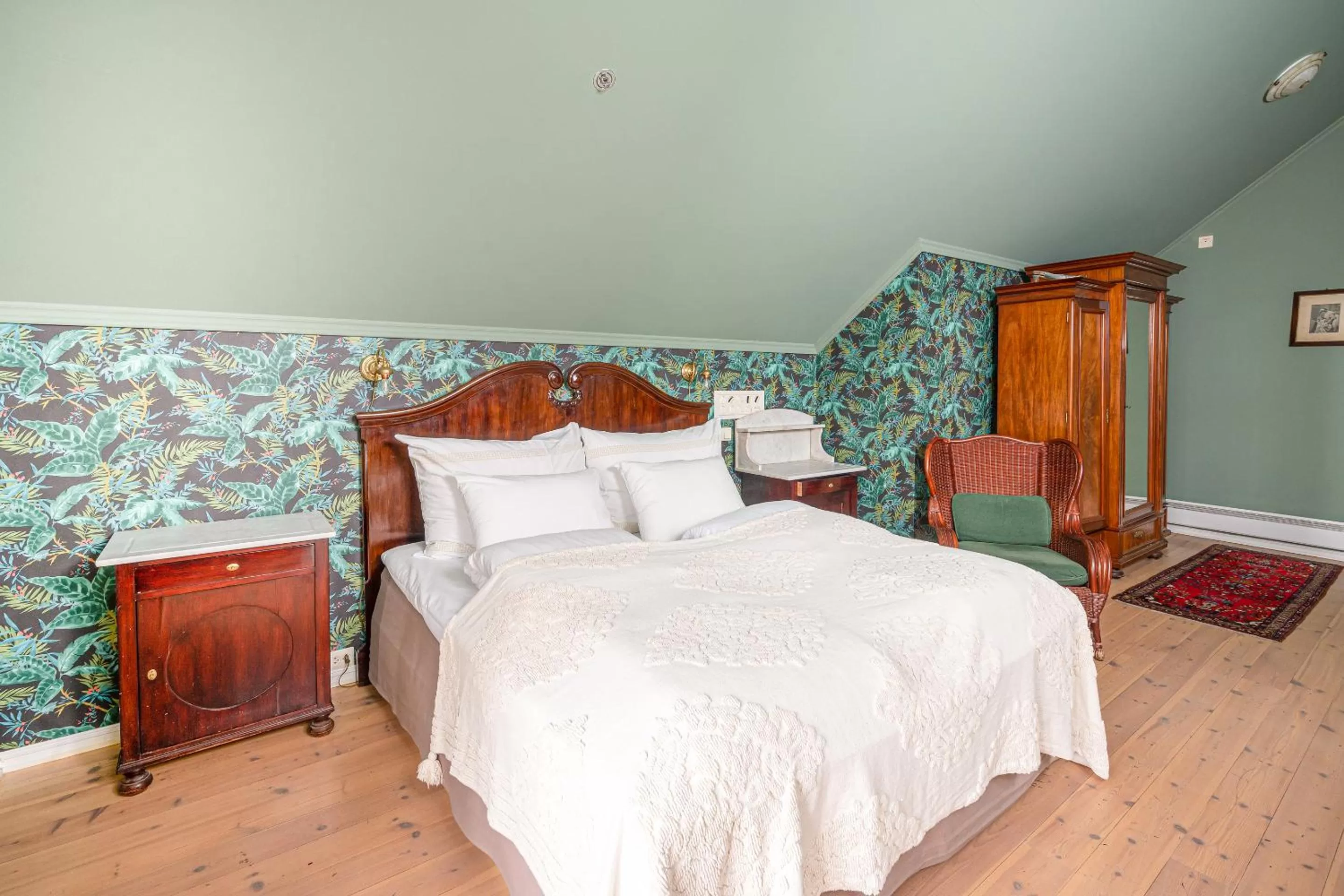 Bed in GamlaVærket Gjæstgiveri og Tracteringssted