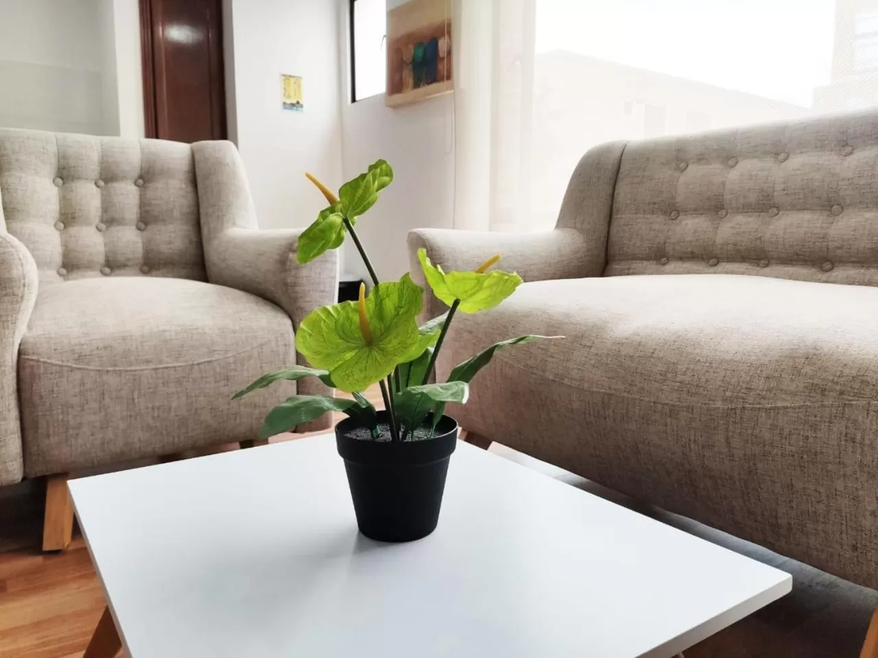 Living room in Cora 96 Street Apartments