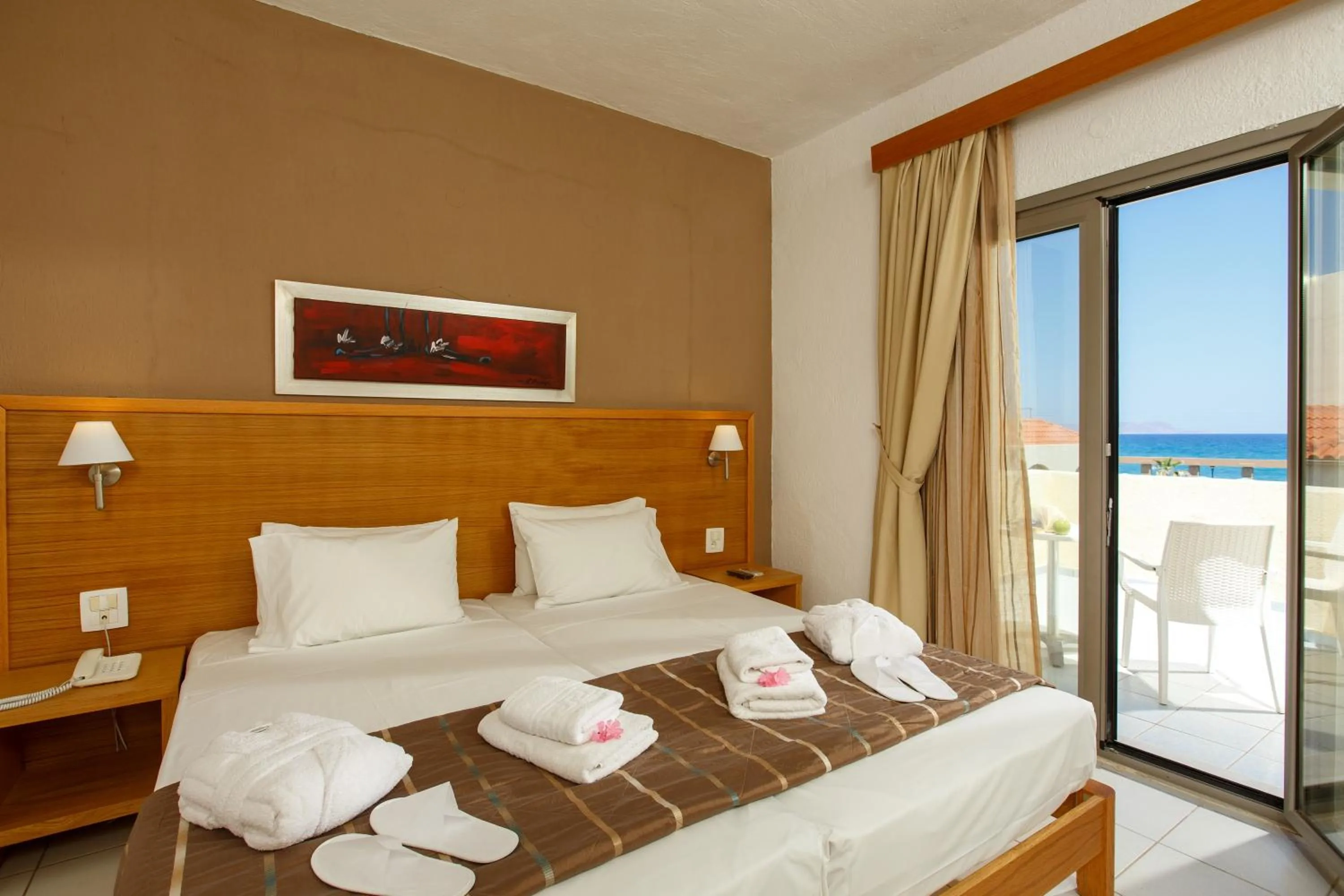 Bed in Europa Beach Hotel