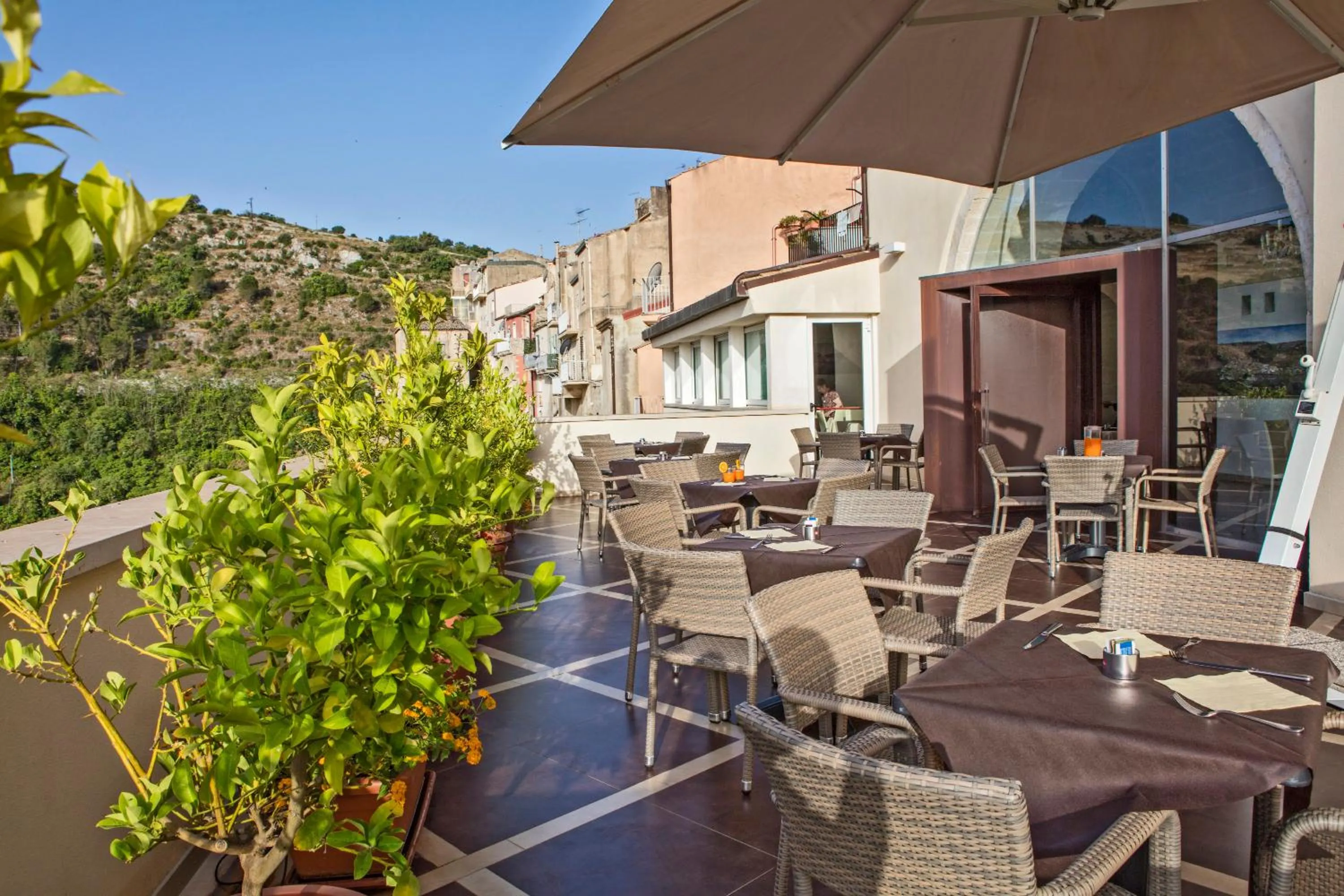 Balcony/Terrace in San Giorgio Palace Hotel Ragusa Ibla