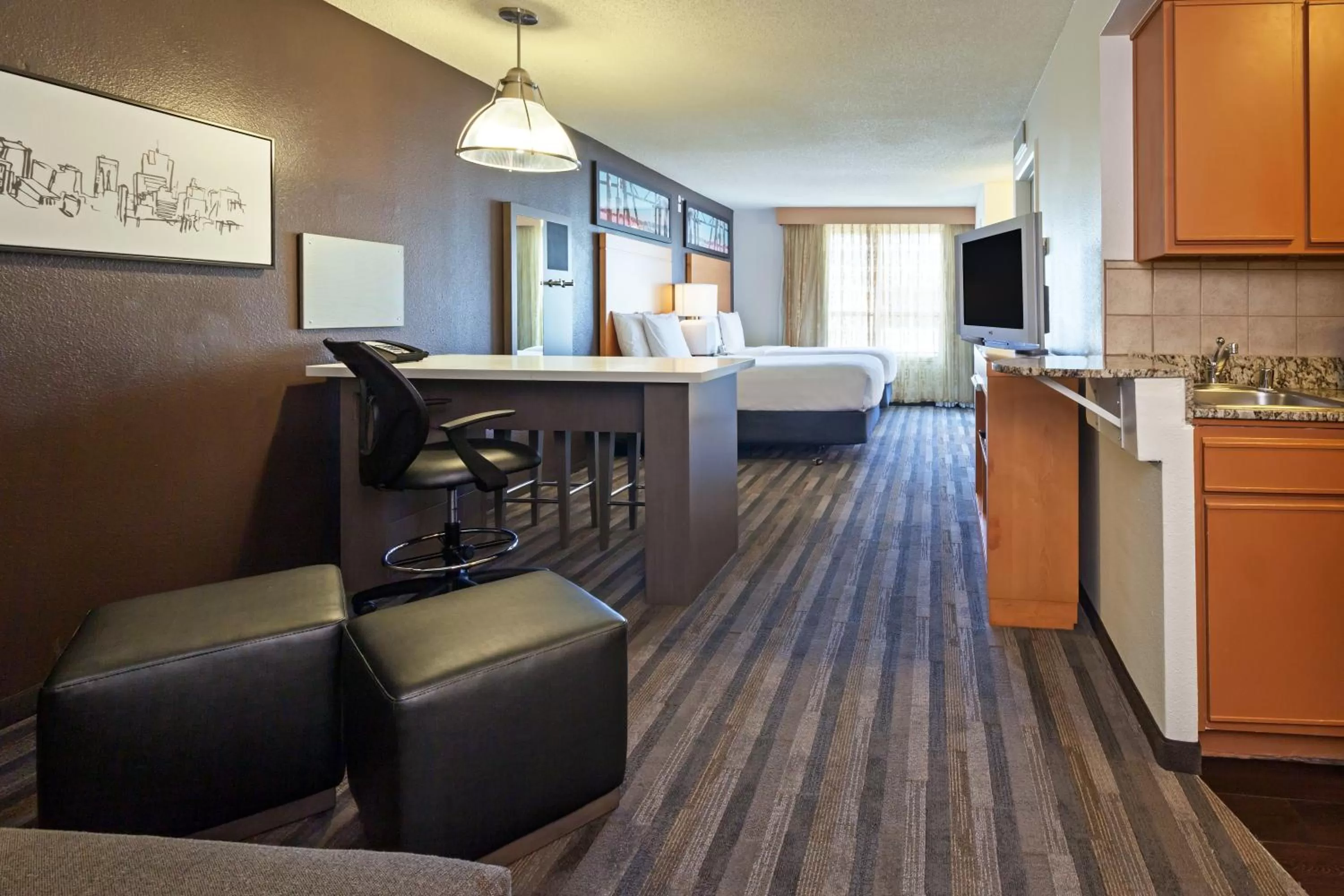 Executive Studio Suite with Two Double Beds in Hyatt House Houston Galleria