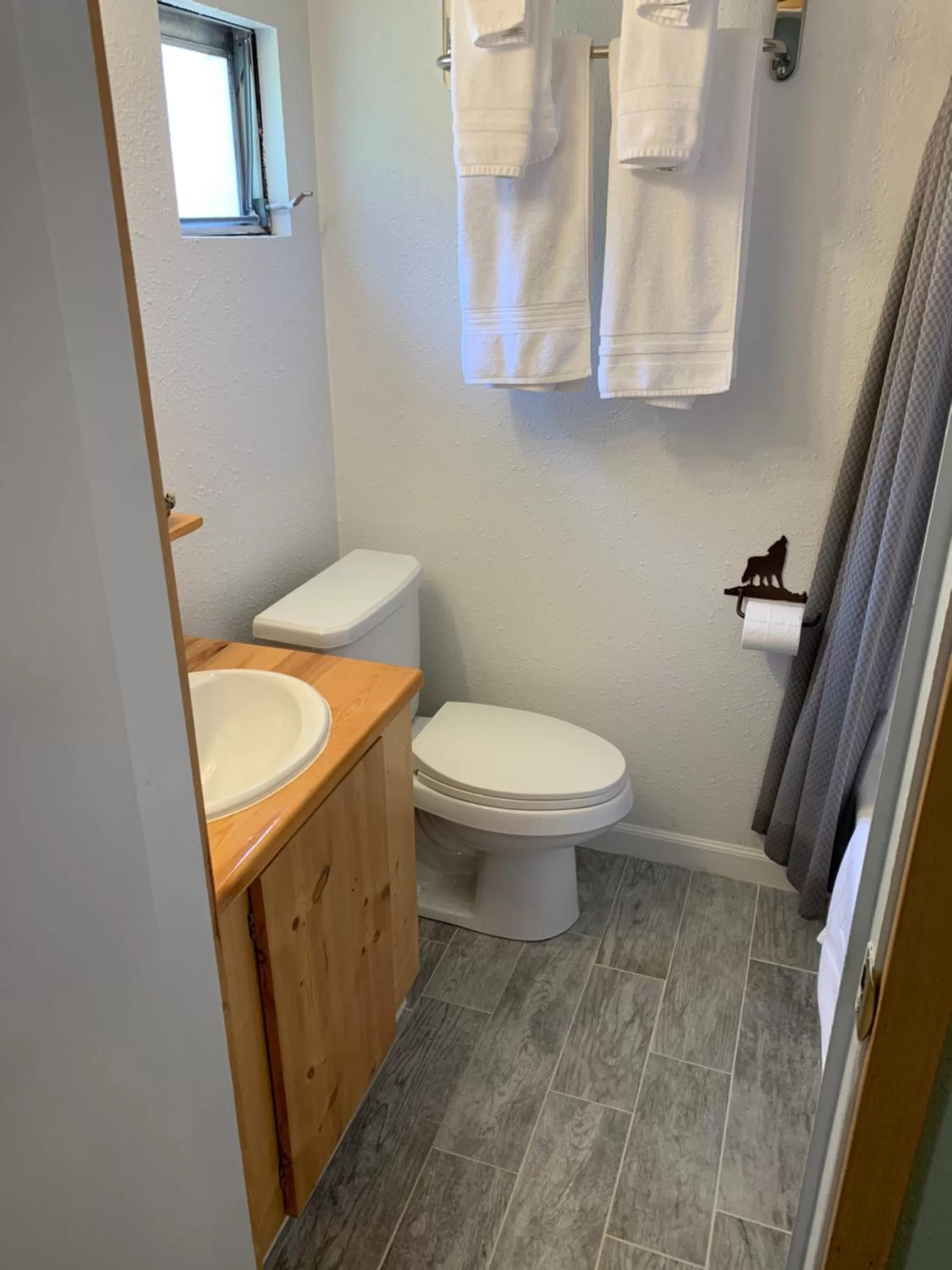 Bathroom in Glacier Haven Inn