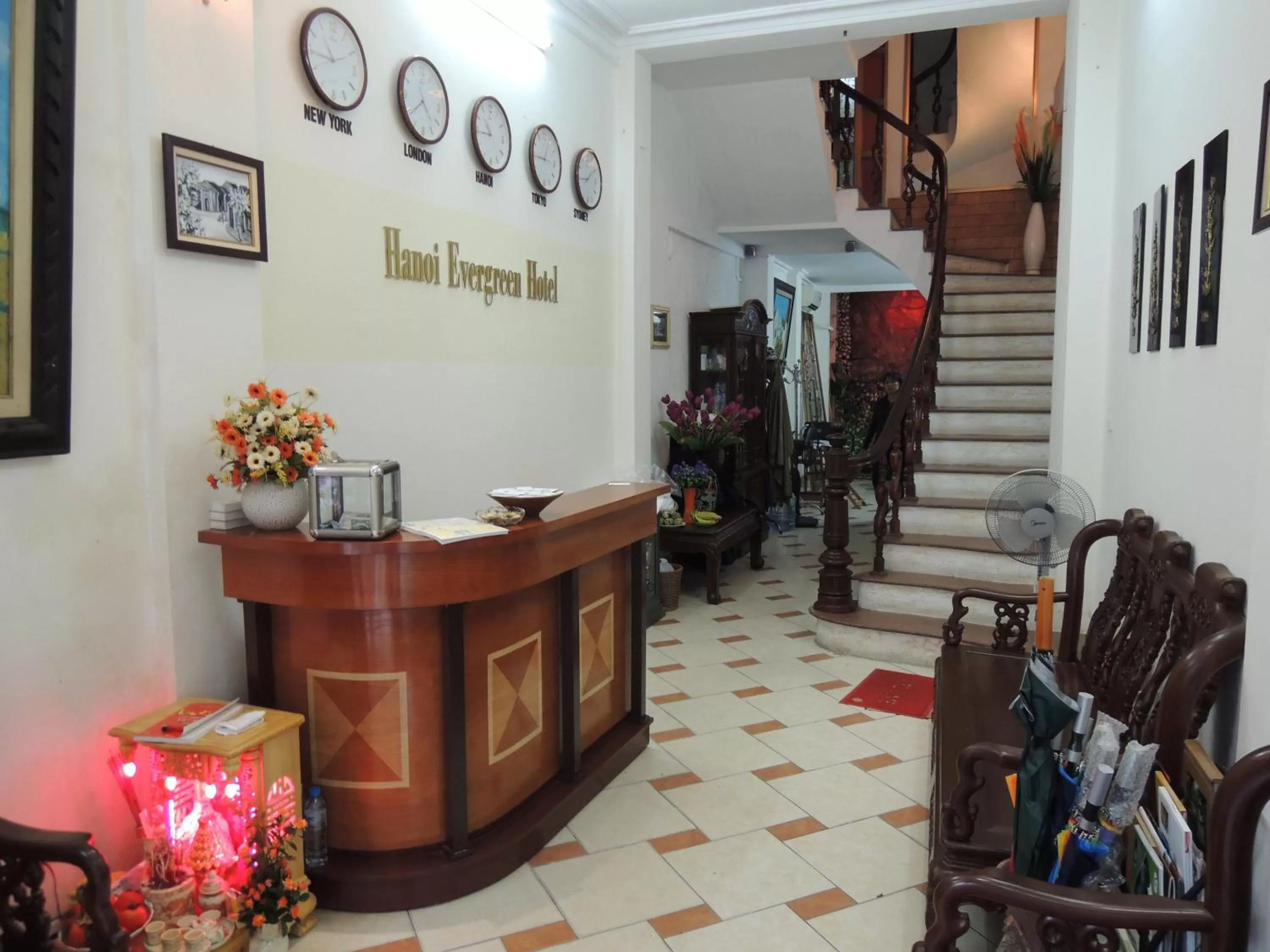 Lobby or reception in Hanoi Ecogreen Hostel