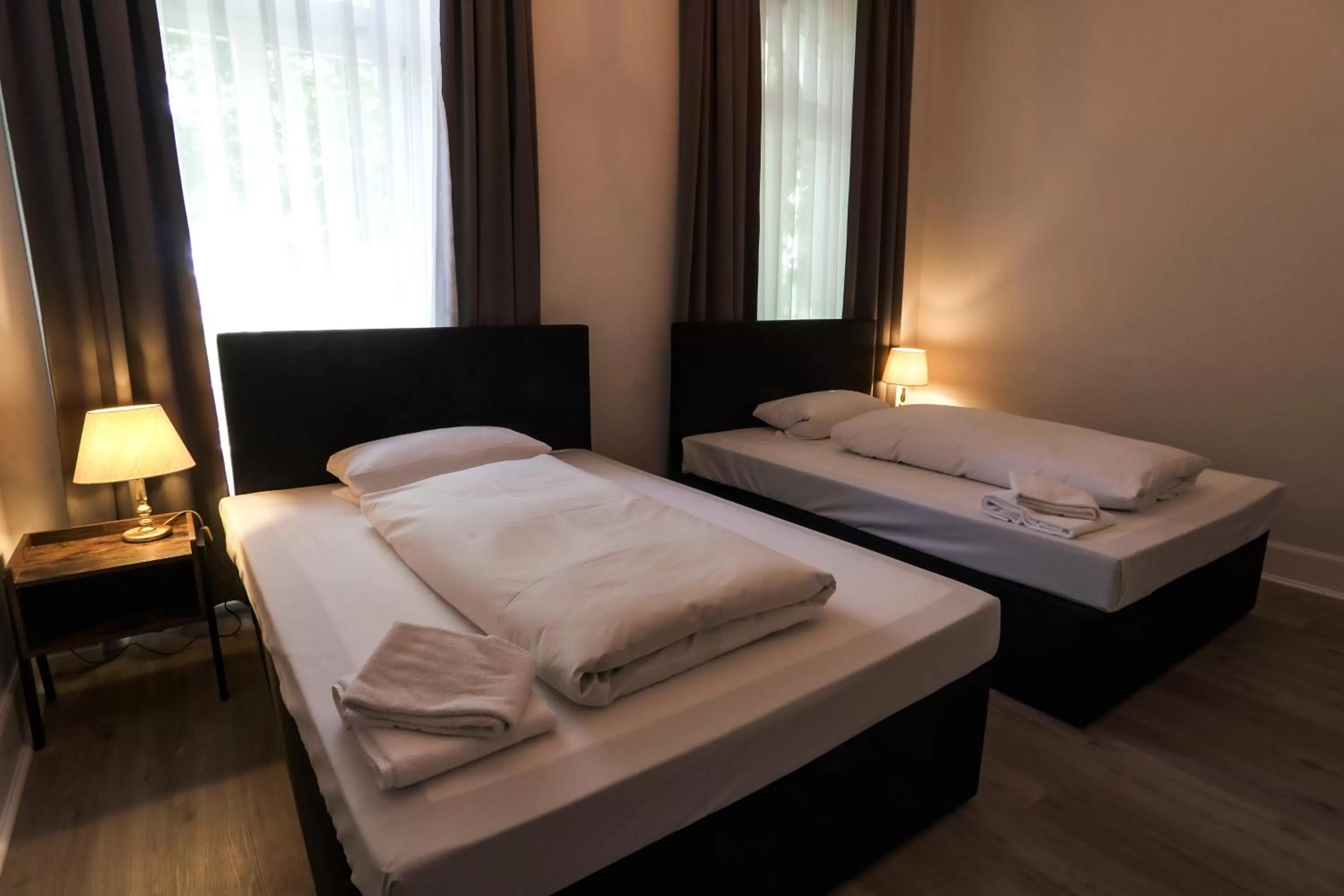 Bed in Hotel Berliner Hof