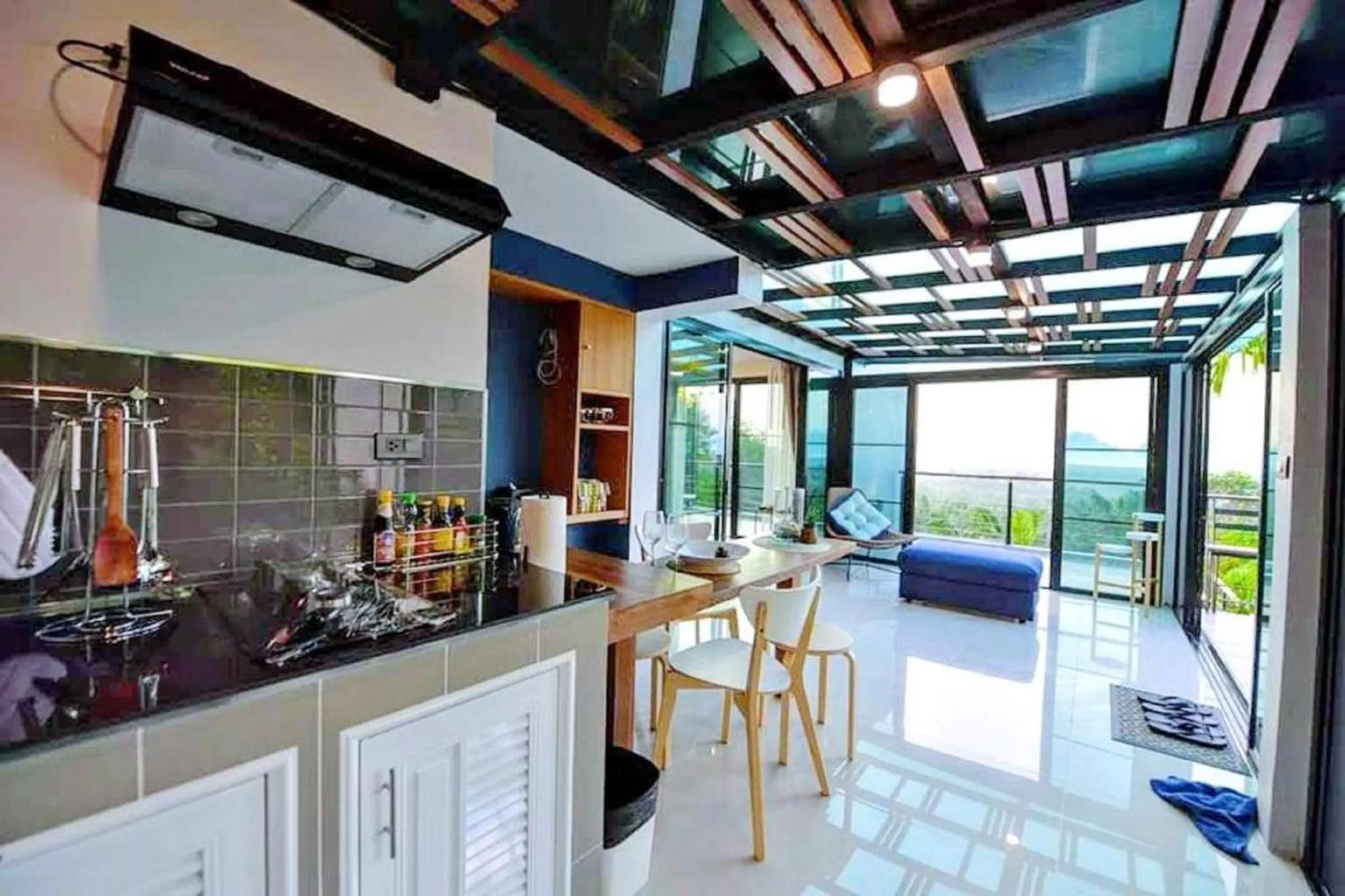 Kitchen or kitchenette in Ao Luek Panoramic Pool-SHA Plus