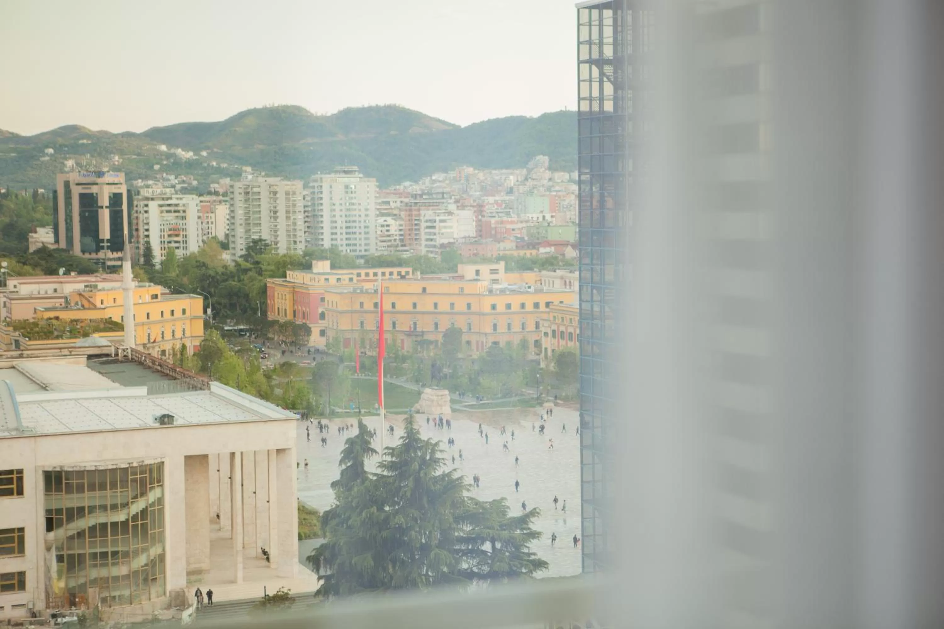 City view in Rooftop Tirana