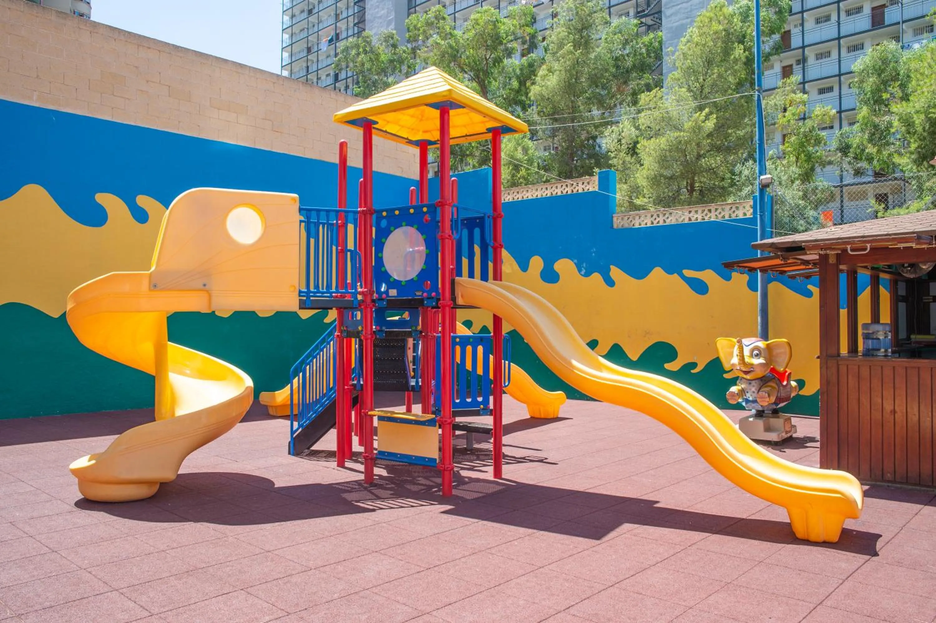 Children play ground in Hotel Benidorm East by Pierre & Vacances