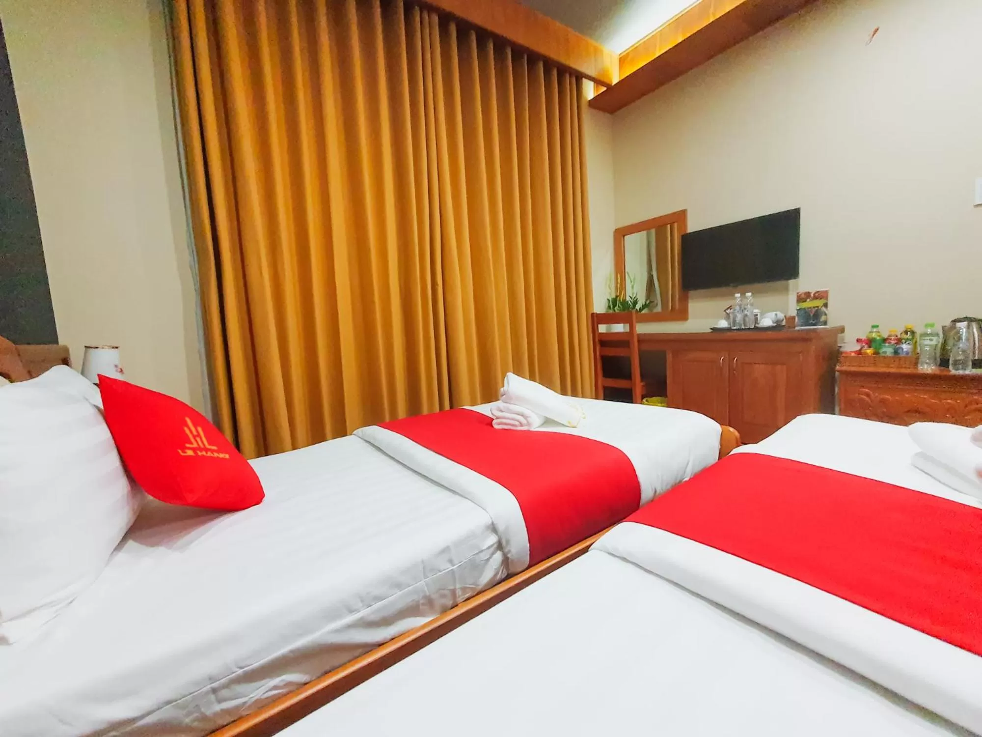 Bed in LEHA Saigon Hotel Airport