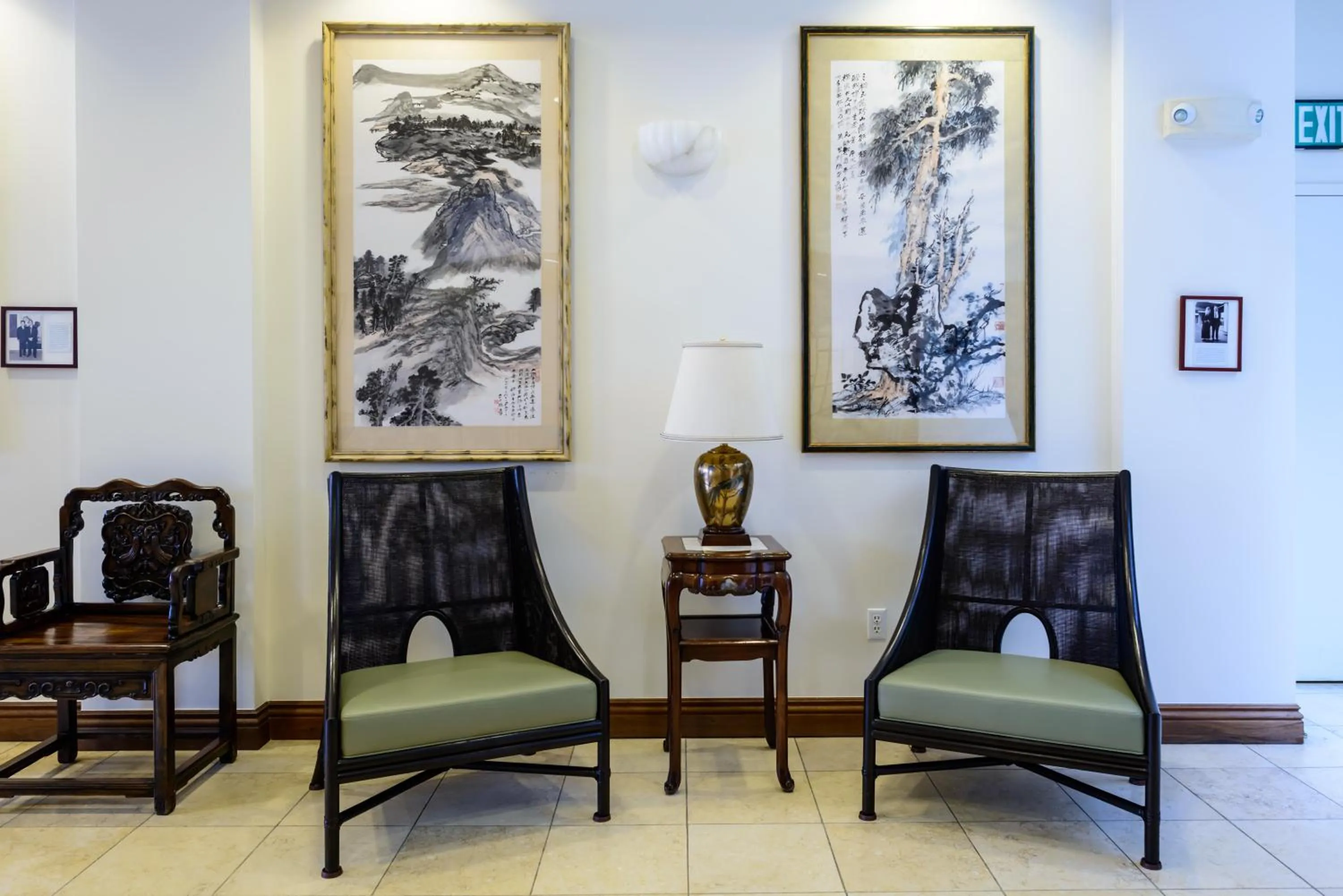 Seating area in SW Hotel