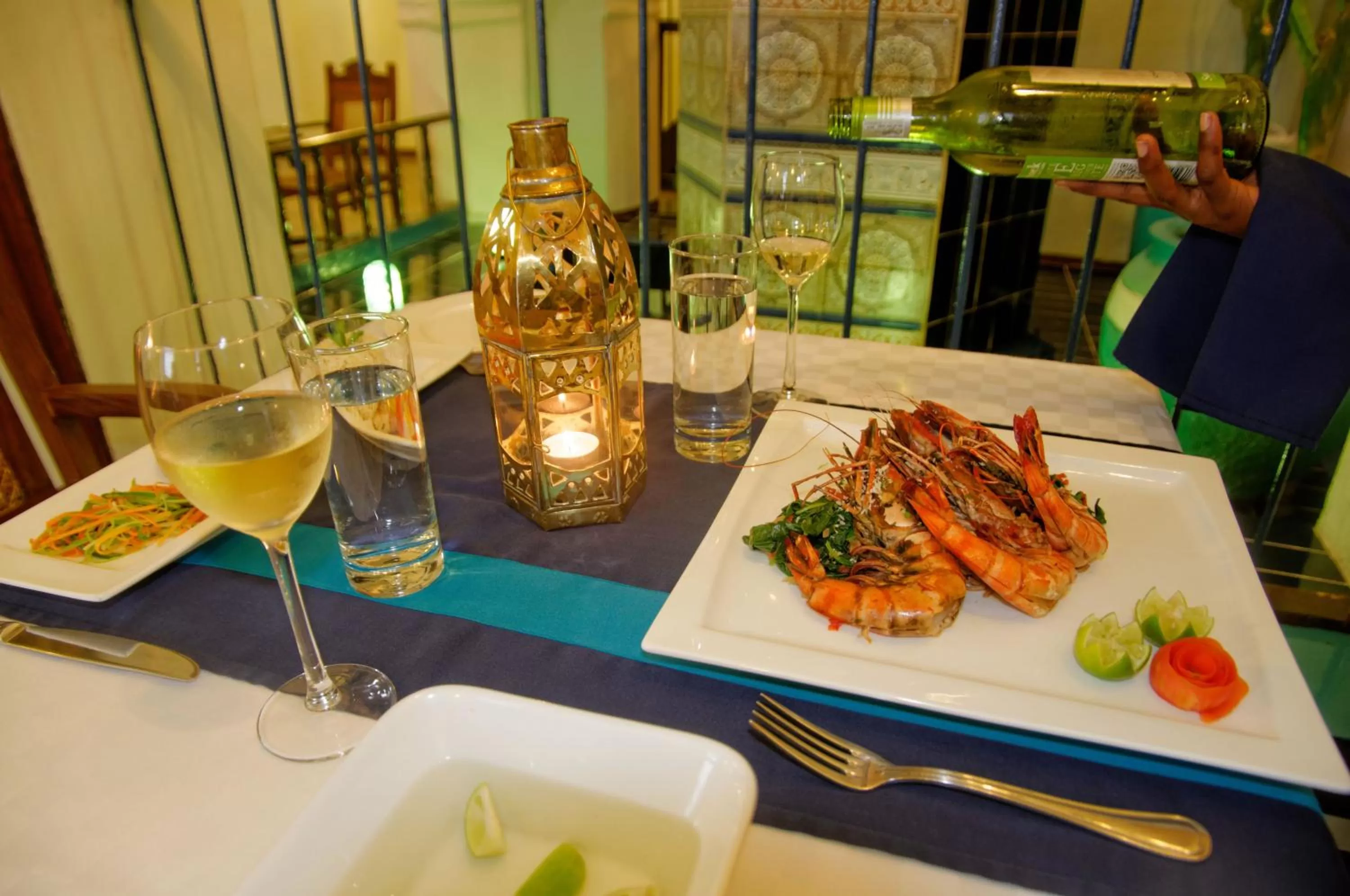 Food close-up in Zanzibar Palace Hotel