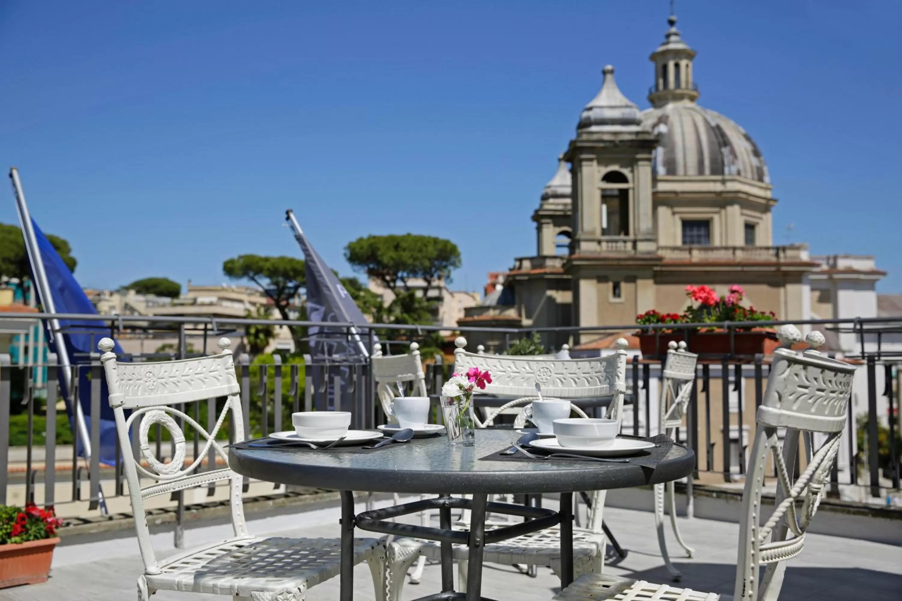 Balcony/Terrace in BeYou Hotel Ponte Milvio
