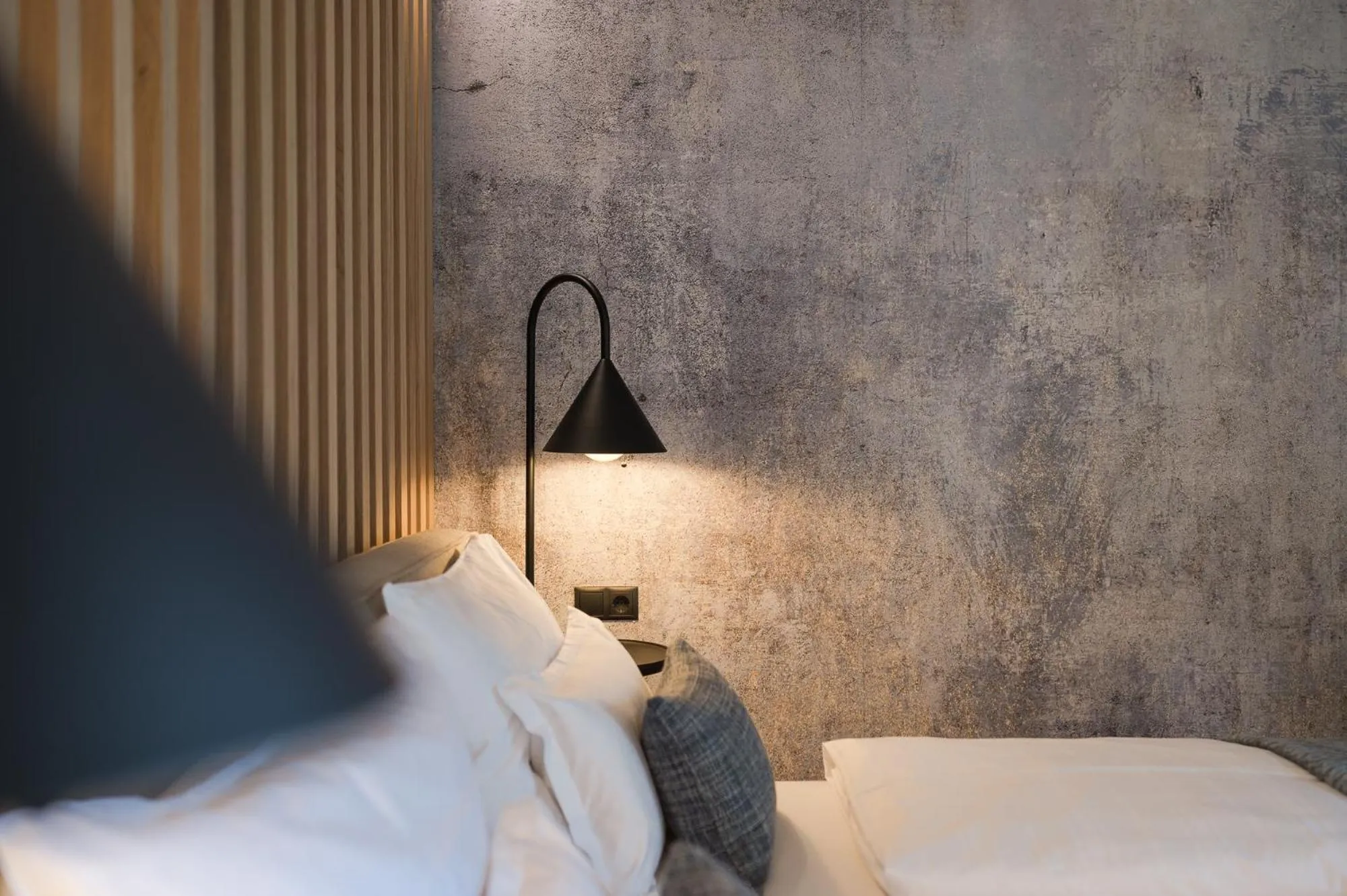 Decorative detail, Bed in Hotel Das Dorner