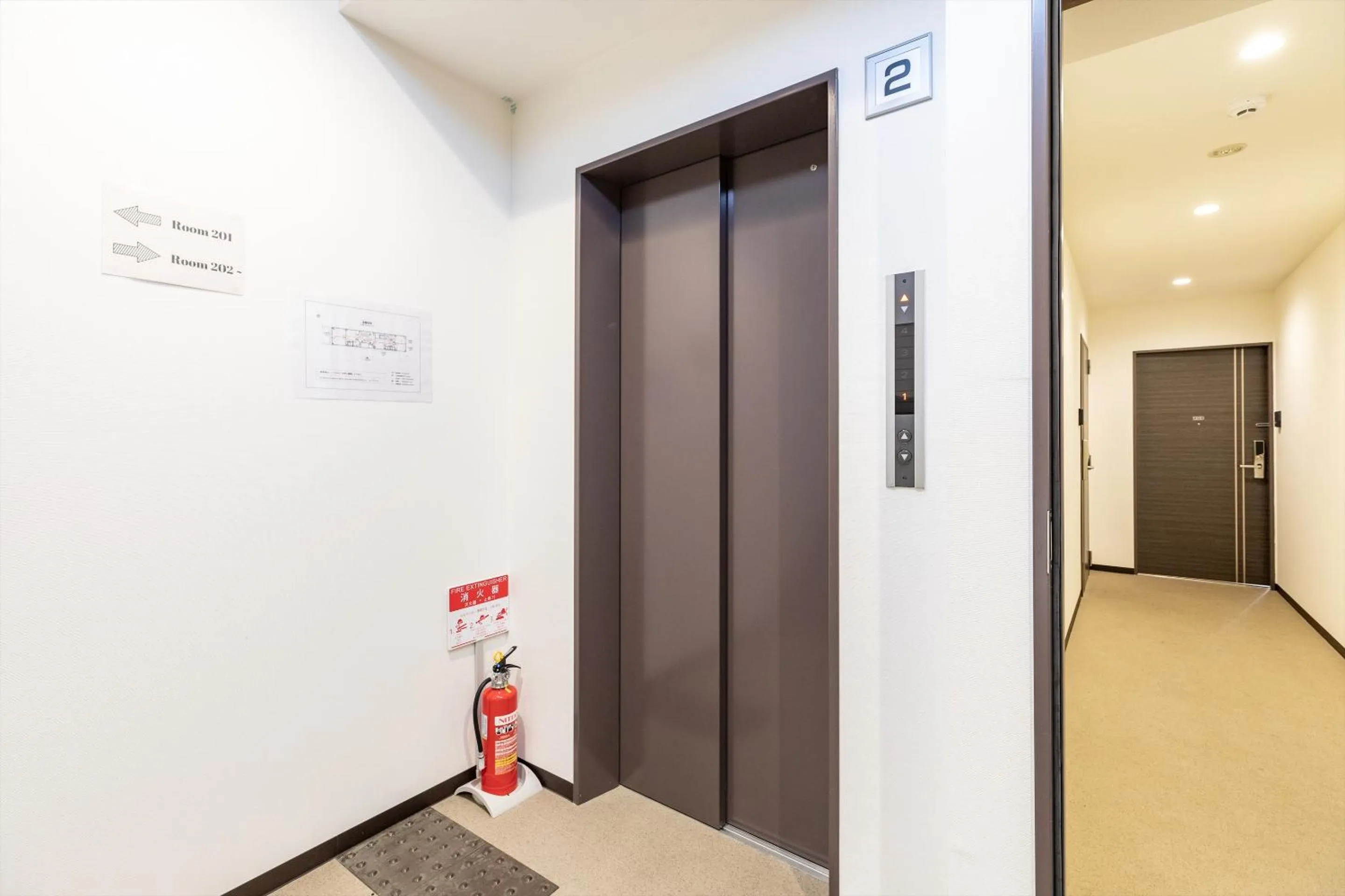 elevator in The Hotel Saint-Felicien Kyoto Shijo Karasuma