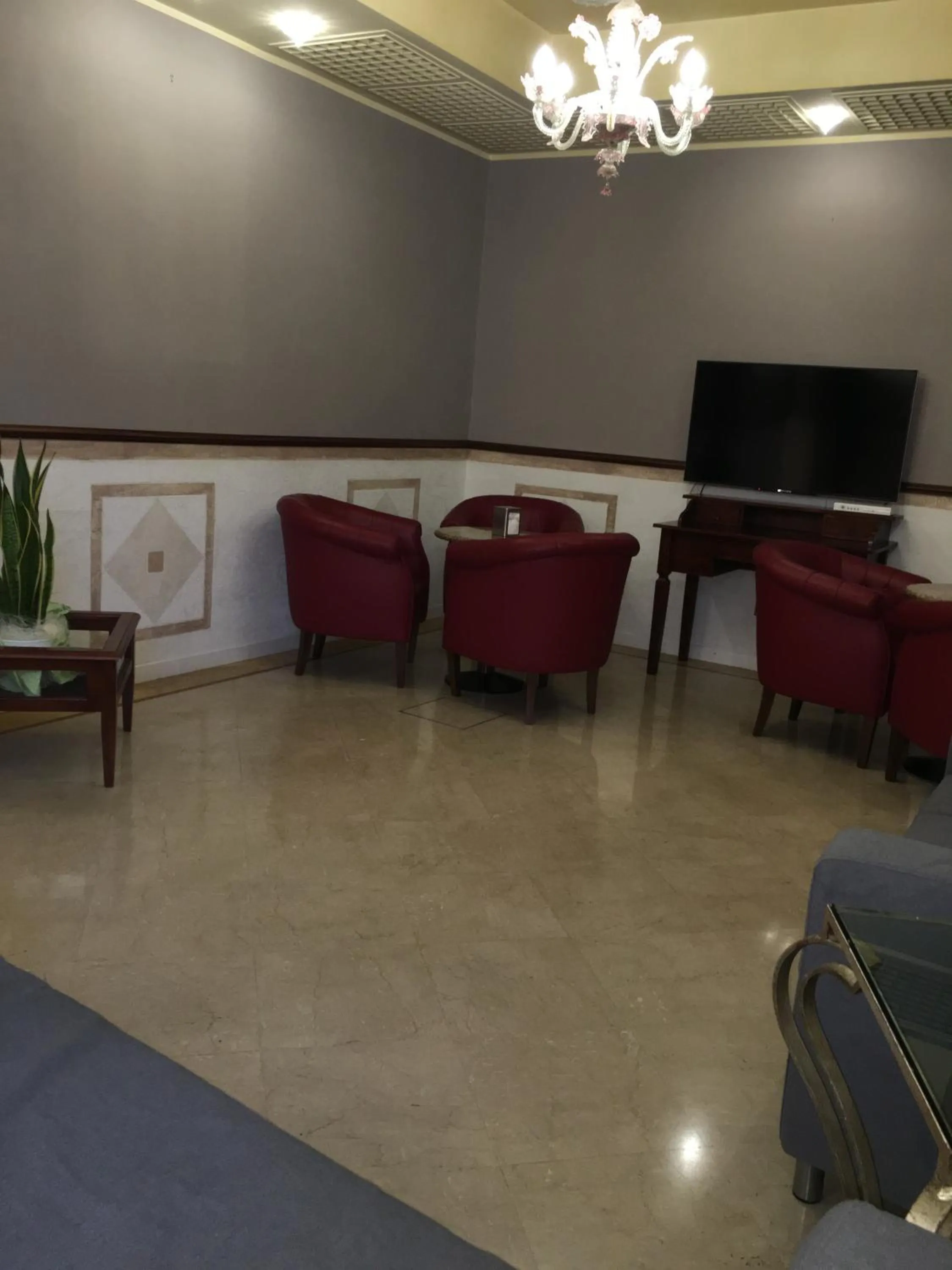 Communal lounge/ TV room in Hotel Ducale