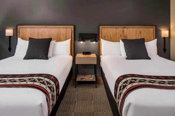 Bed in Skamania Lodge