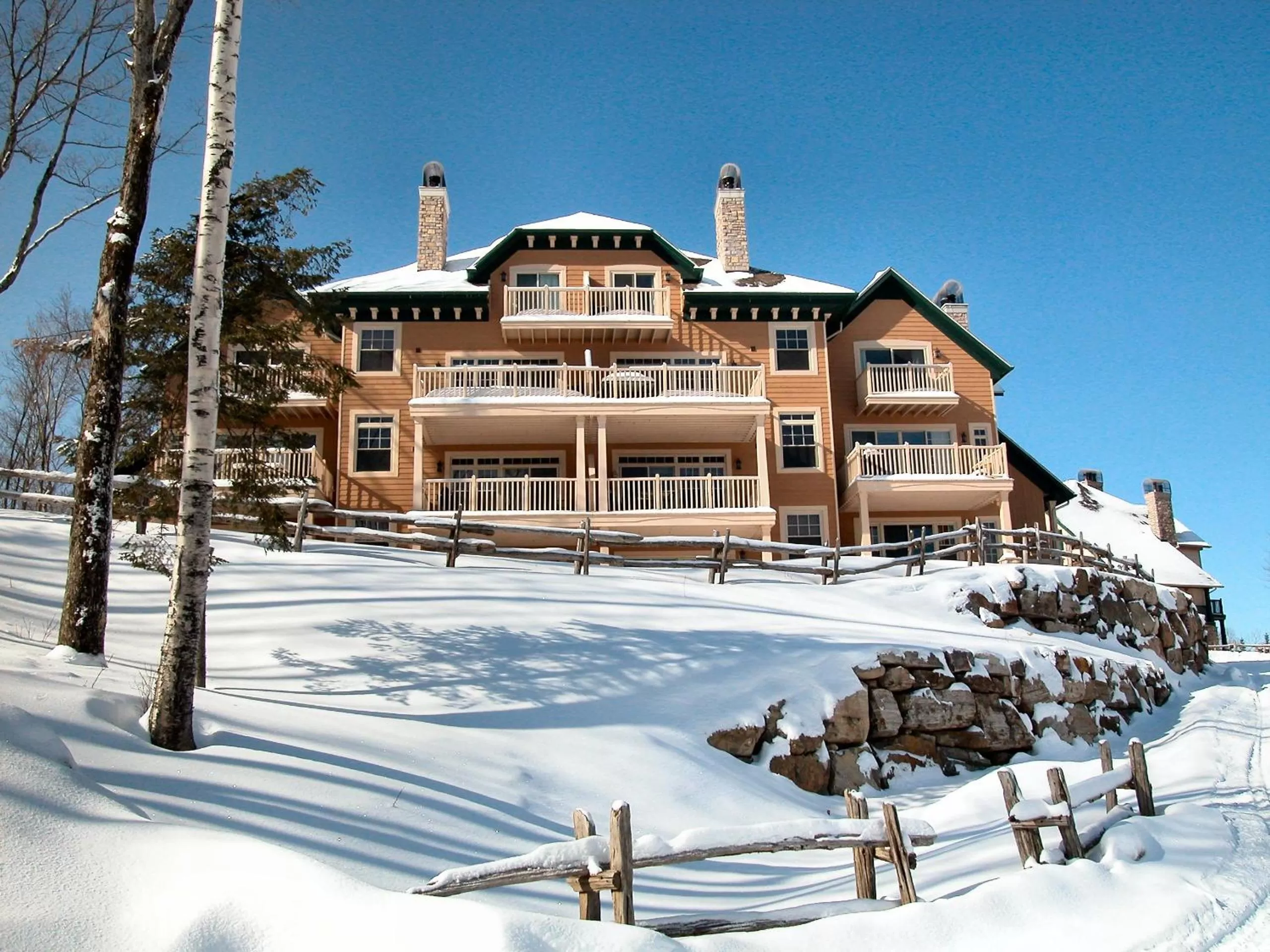 Property building in Cap Tremblant Mountain Resort