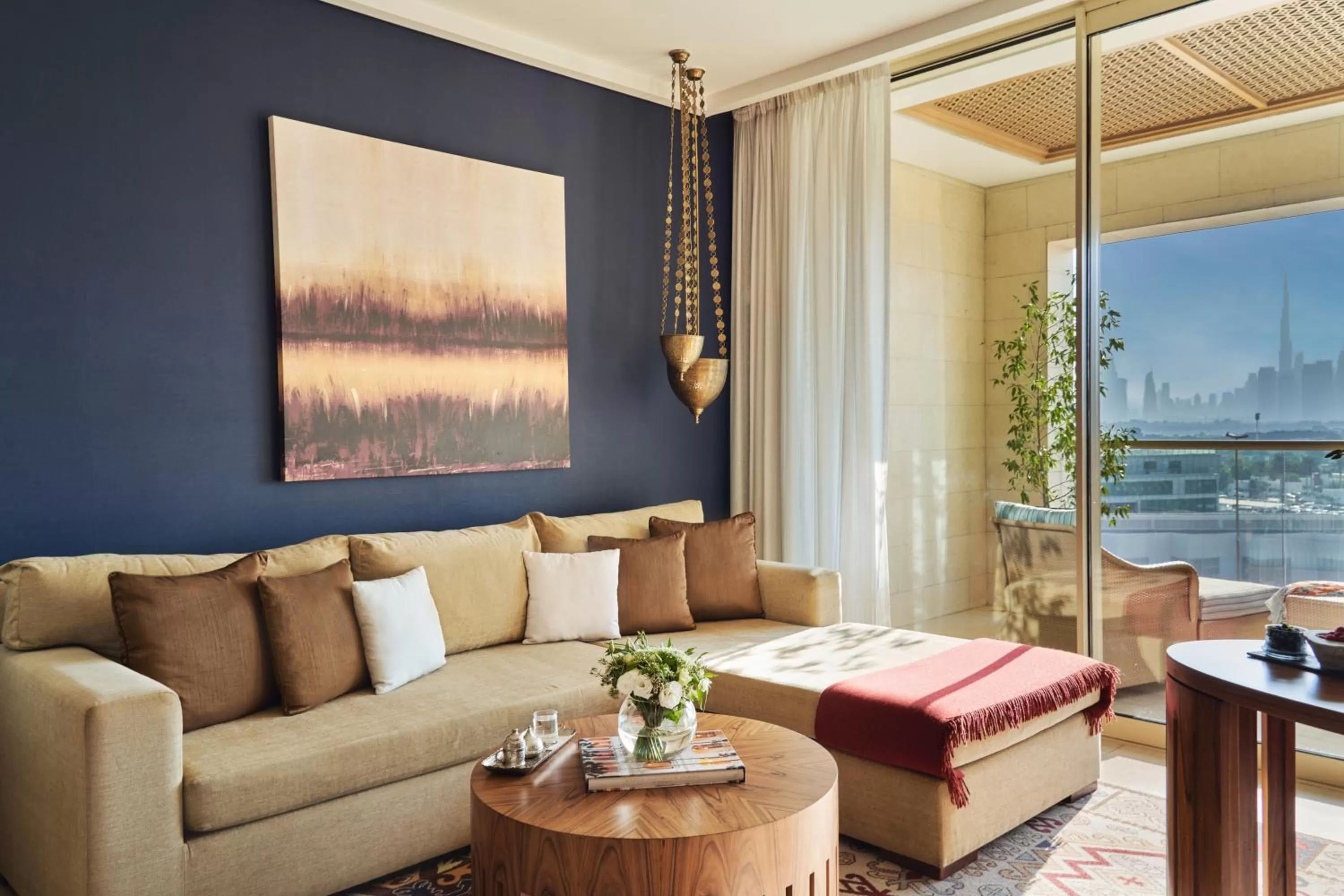 Seating area in Raffles Dubai