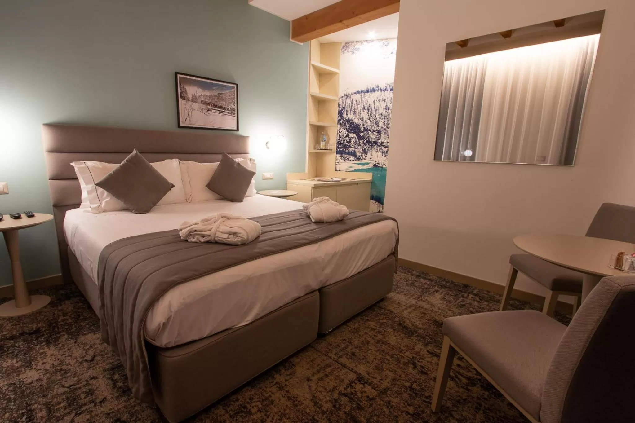 Bedroom, Bed in Lifestyle Room Binario Zero