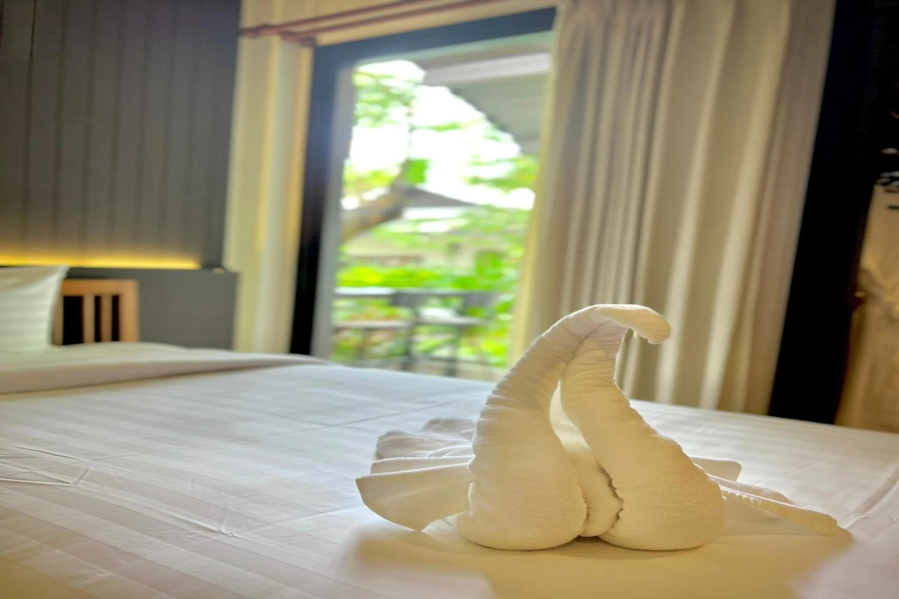 Bed in Na Mantra Resort