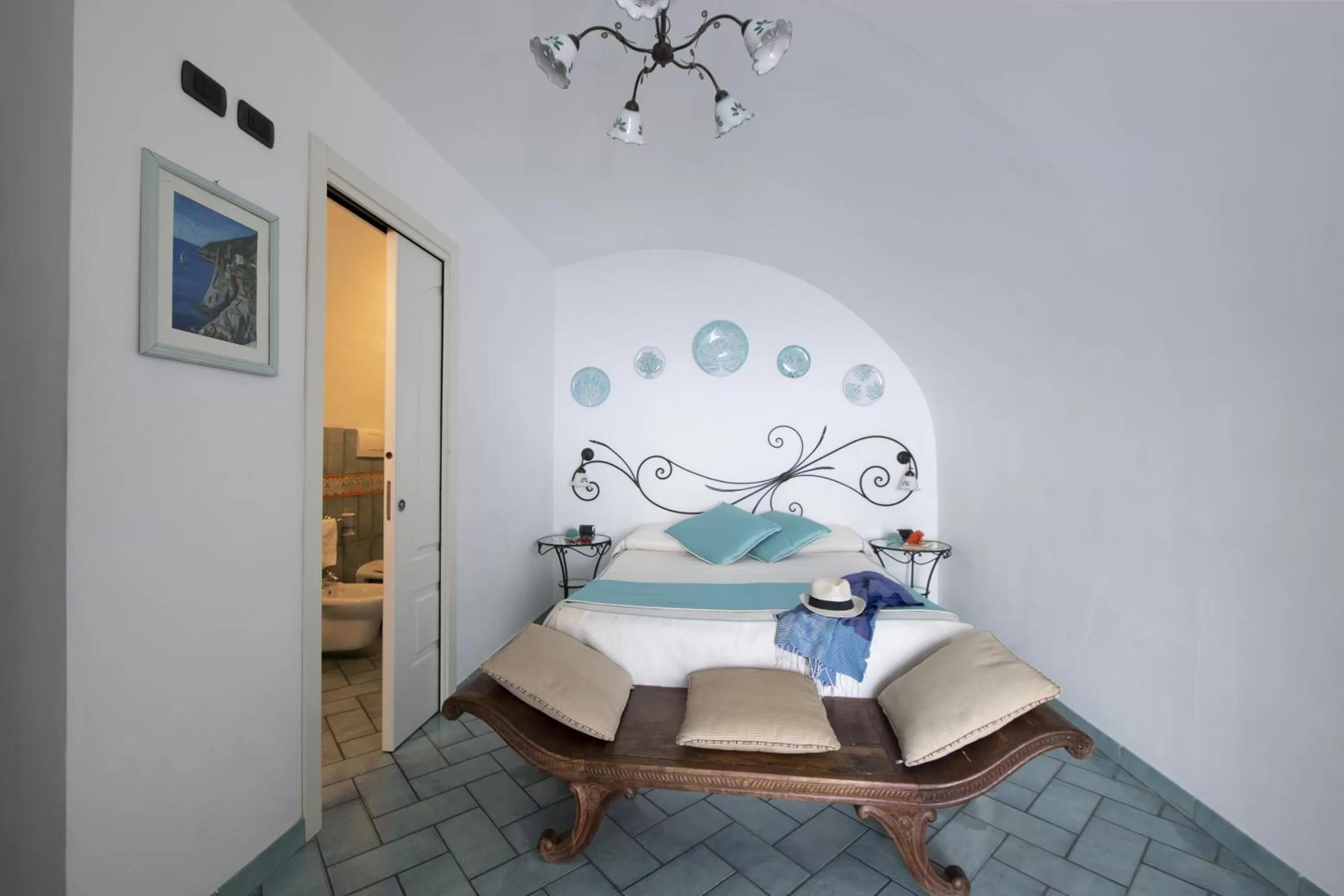 Bed in Hotel La Ninfa