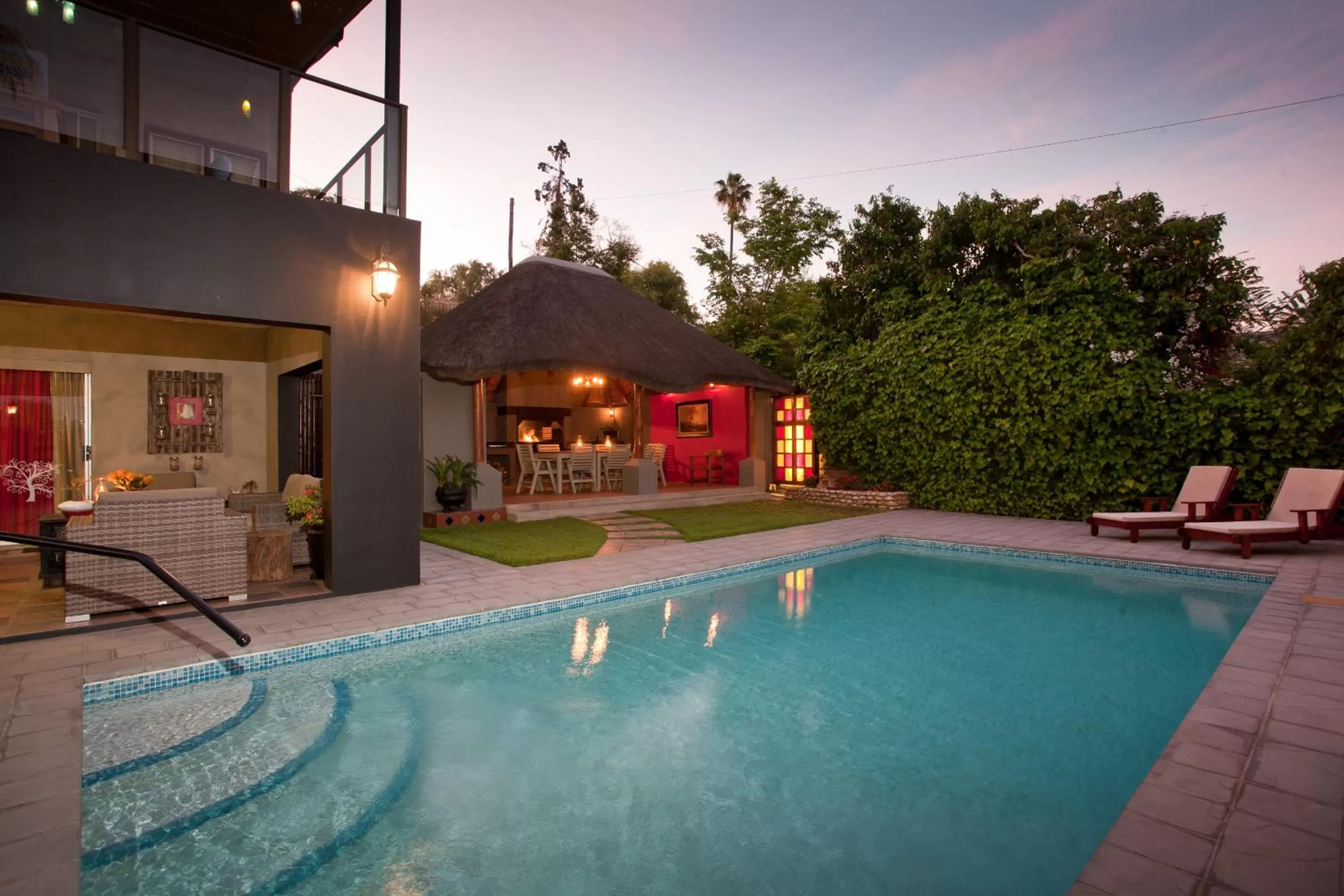 Patio in Miles B&B Guest House