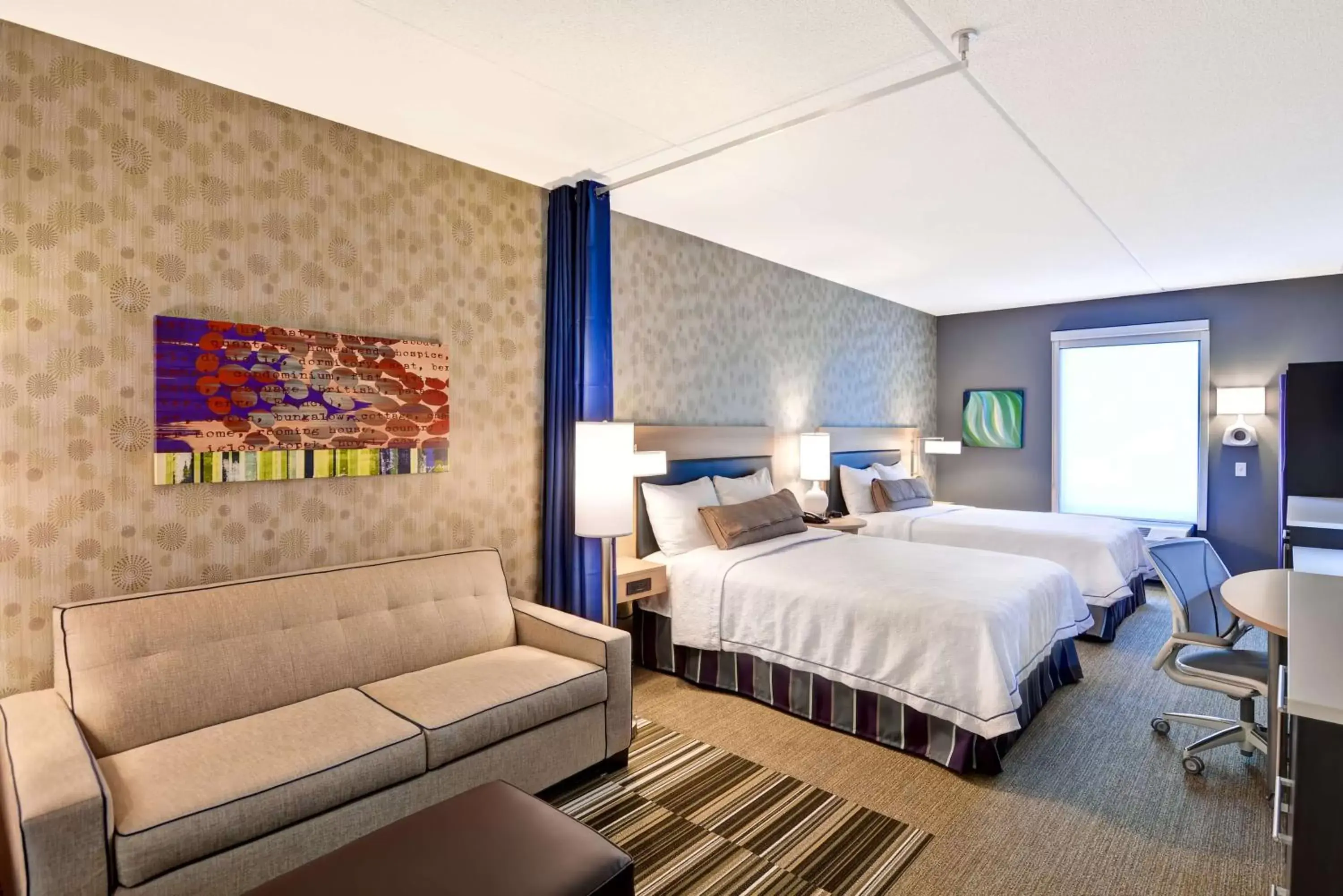 Queen Suite with Two Queen Beds - Hearing Accessible/Non-Smoking in Home2 Suites By Hilton Stafford Quantico Queen Suite with Two Queen Beds - Hearing Accessible/Non-Smoking in Home2 Suites By Hilton Stafford Quantico