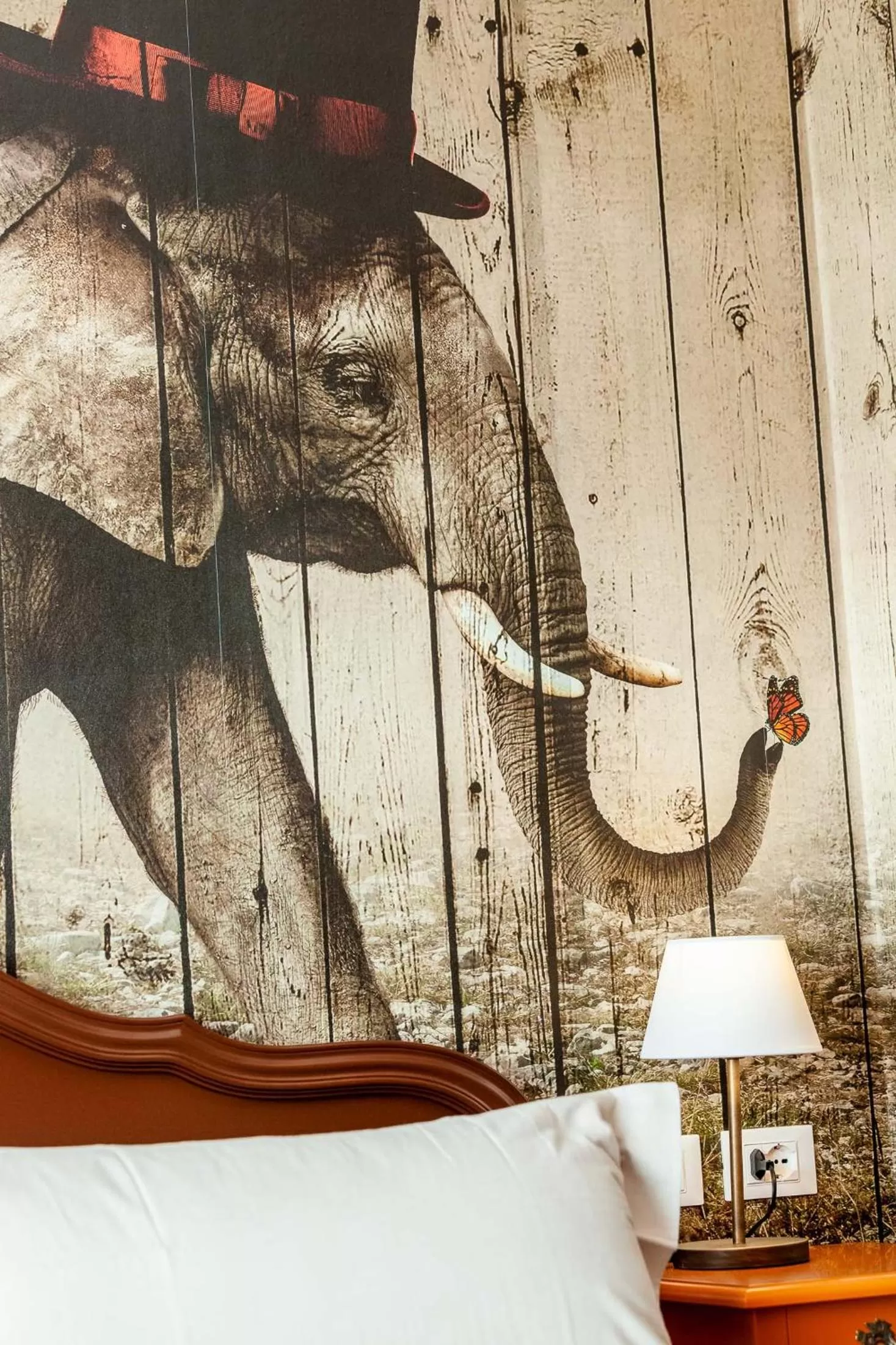 Bed in Art Hotel Ventaglio