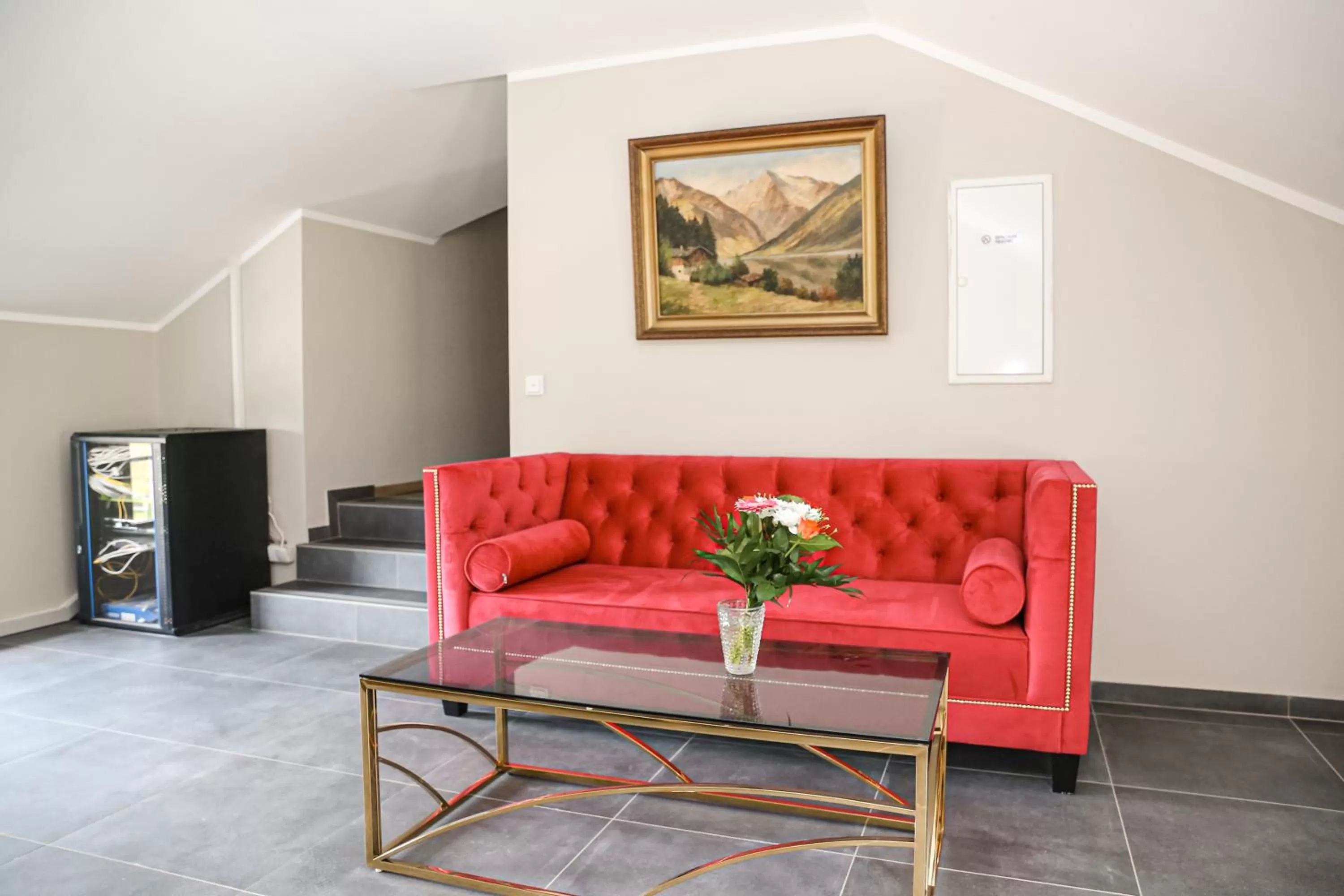 Communal lounge/ TV room in Hotel Waldeslust