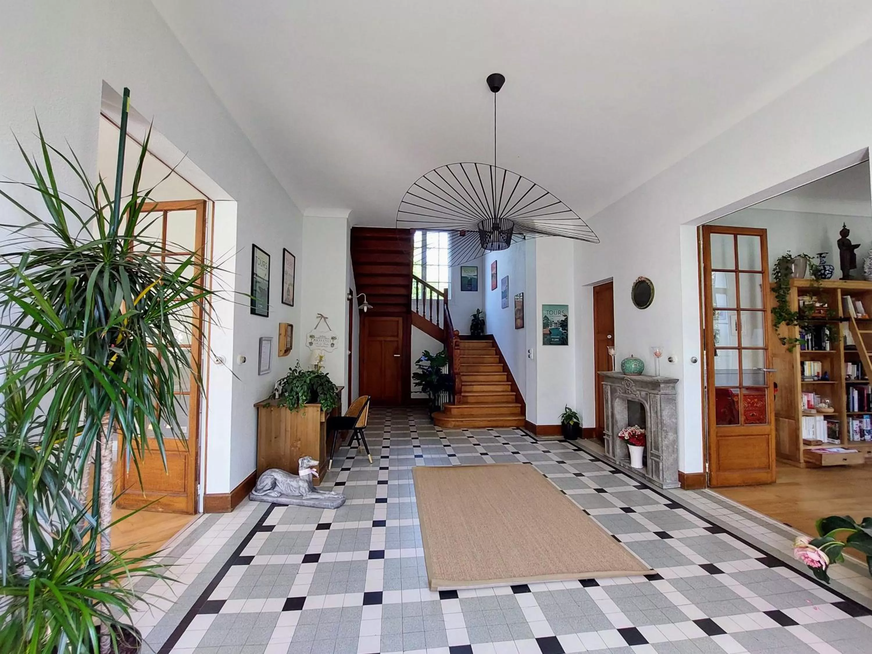 Lobby or reception, Bed in La Maucannière