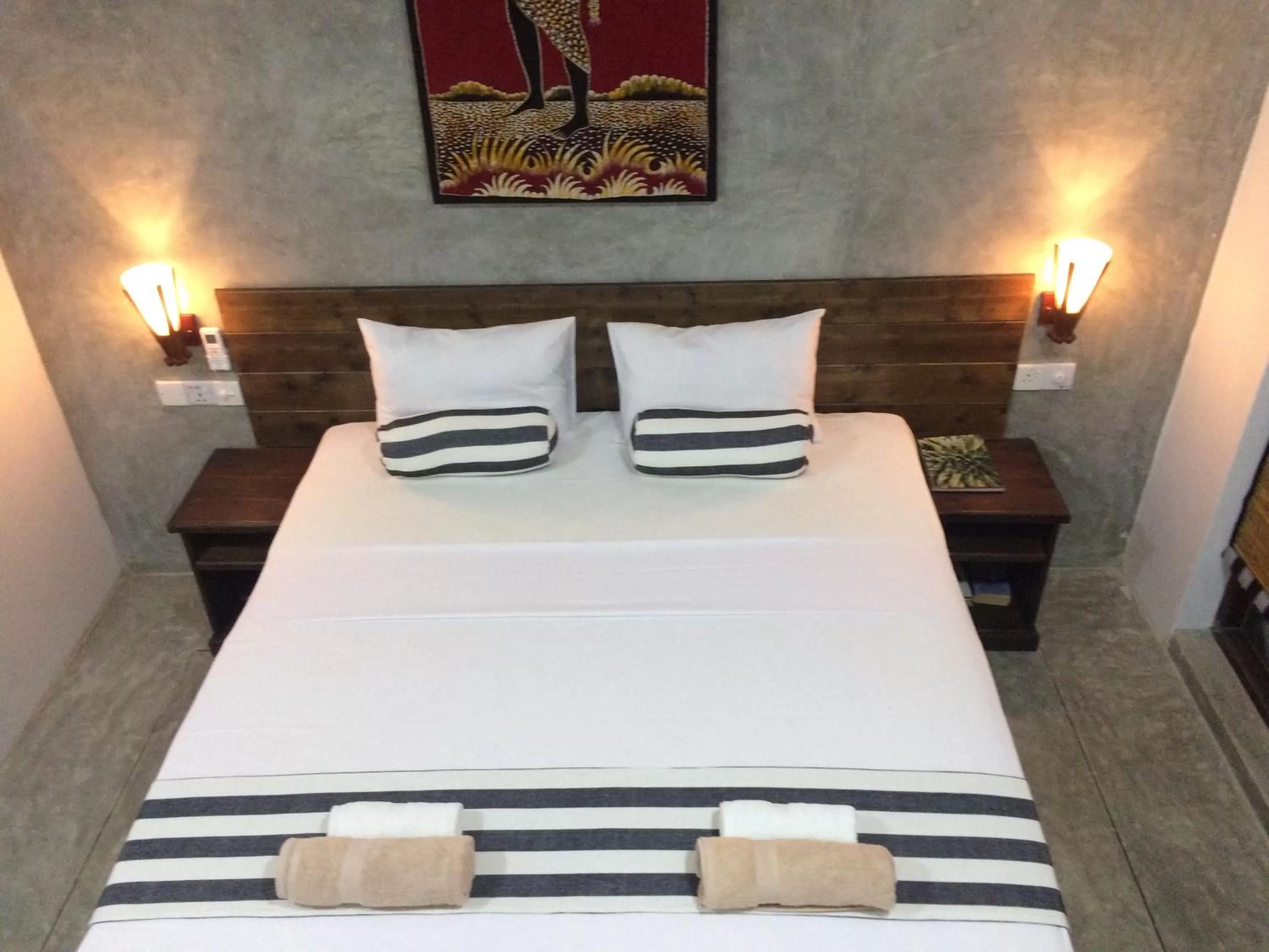 Bed in Green Wood Villa Negombo