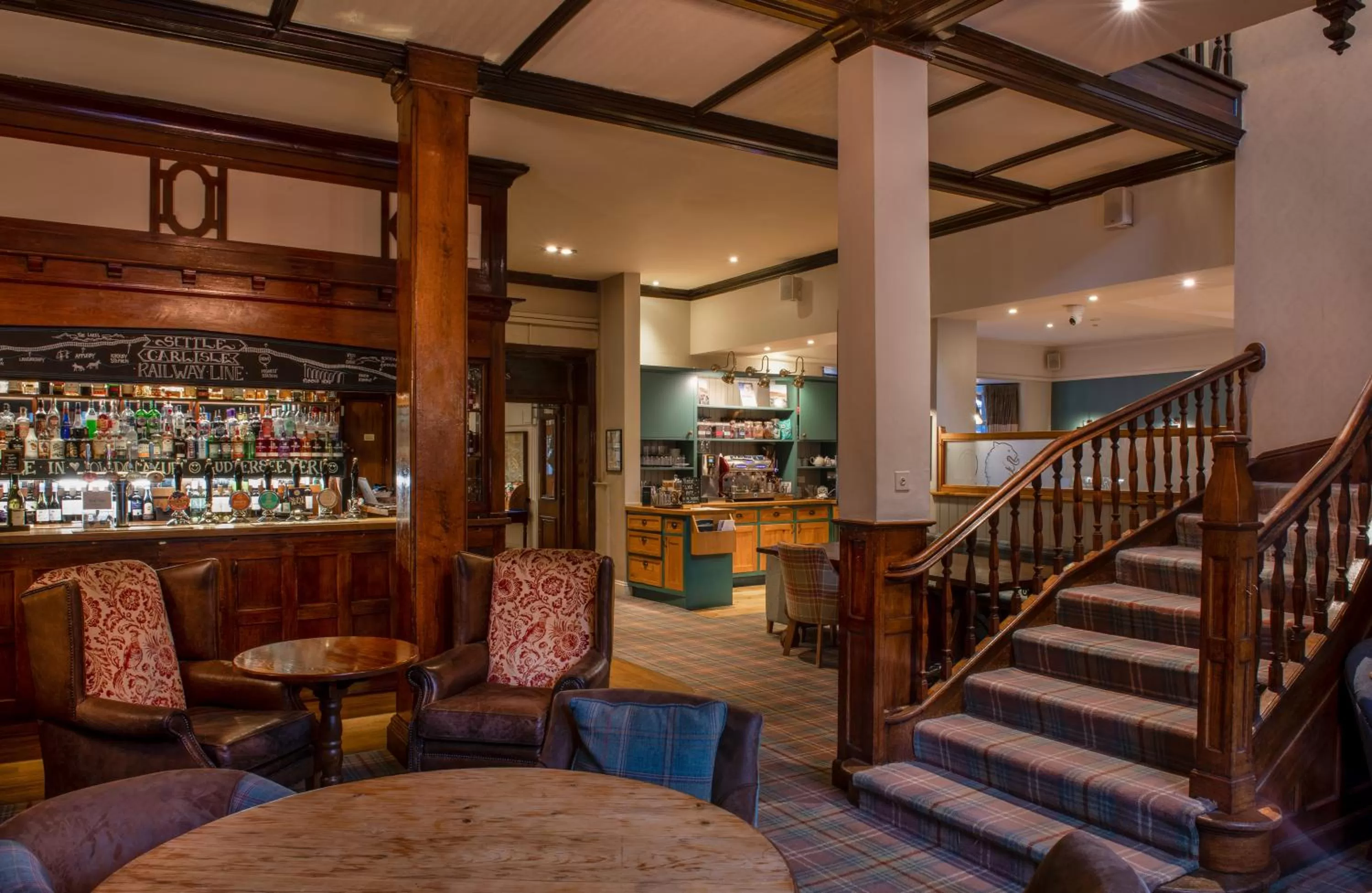 Lounge or bar in The Golden Lion at Settle