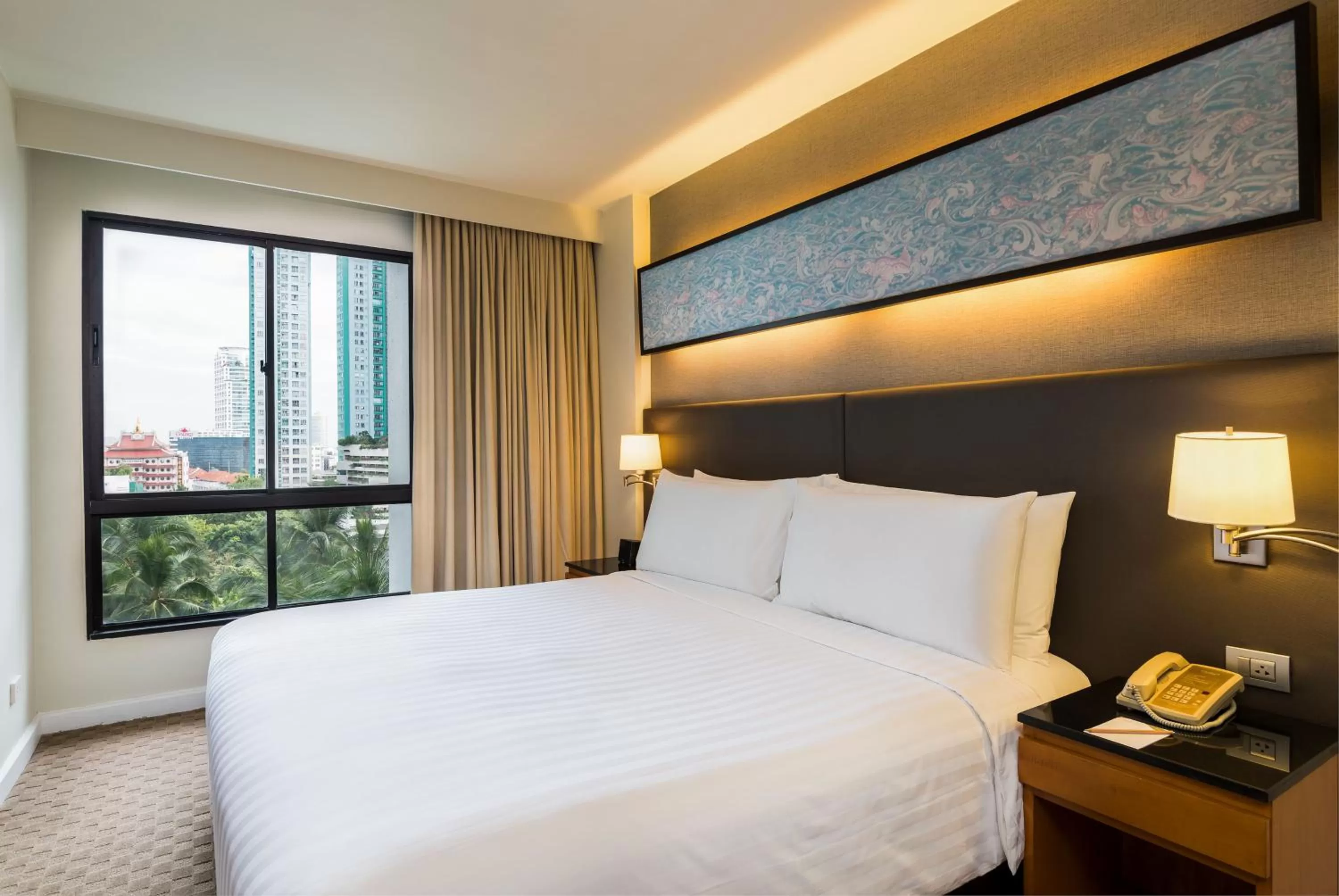 Bed in Chatrium Sathon Bangkok
