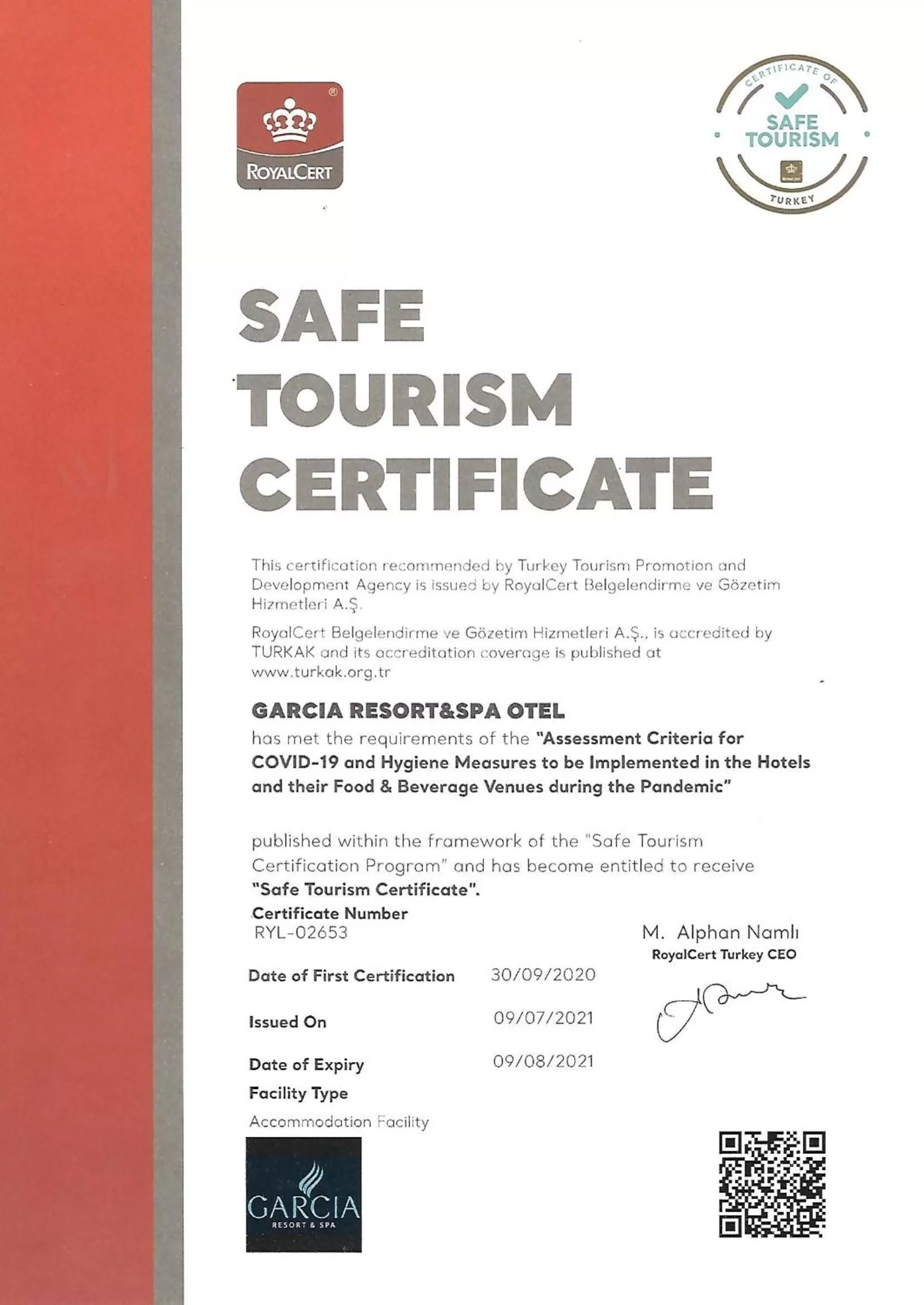 Logo/Certificate/Sign in Garcia Resort & Spa - Ultra All Inclusive