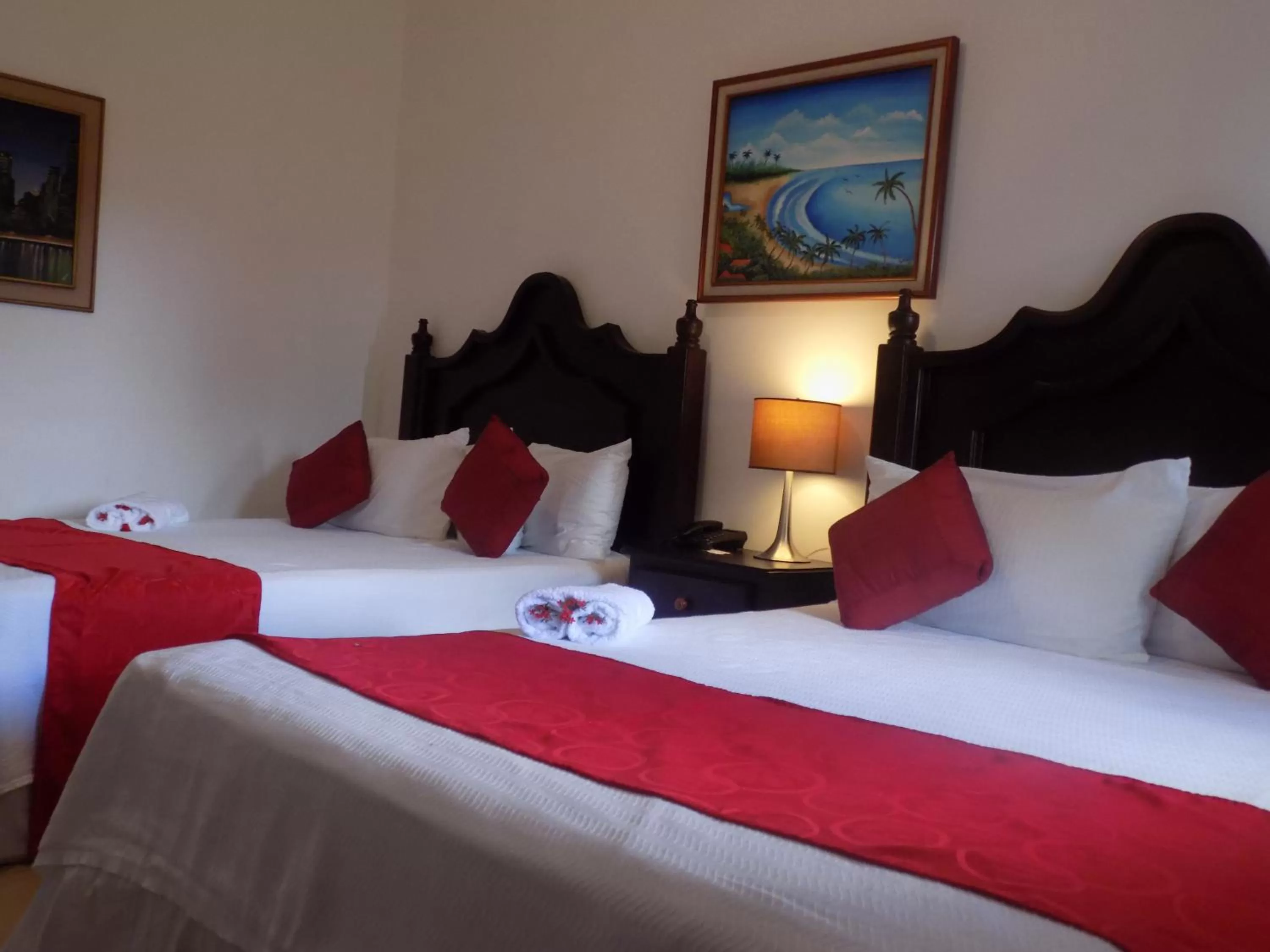 Decorative detail, Bed in Hotel Los Pinos