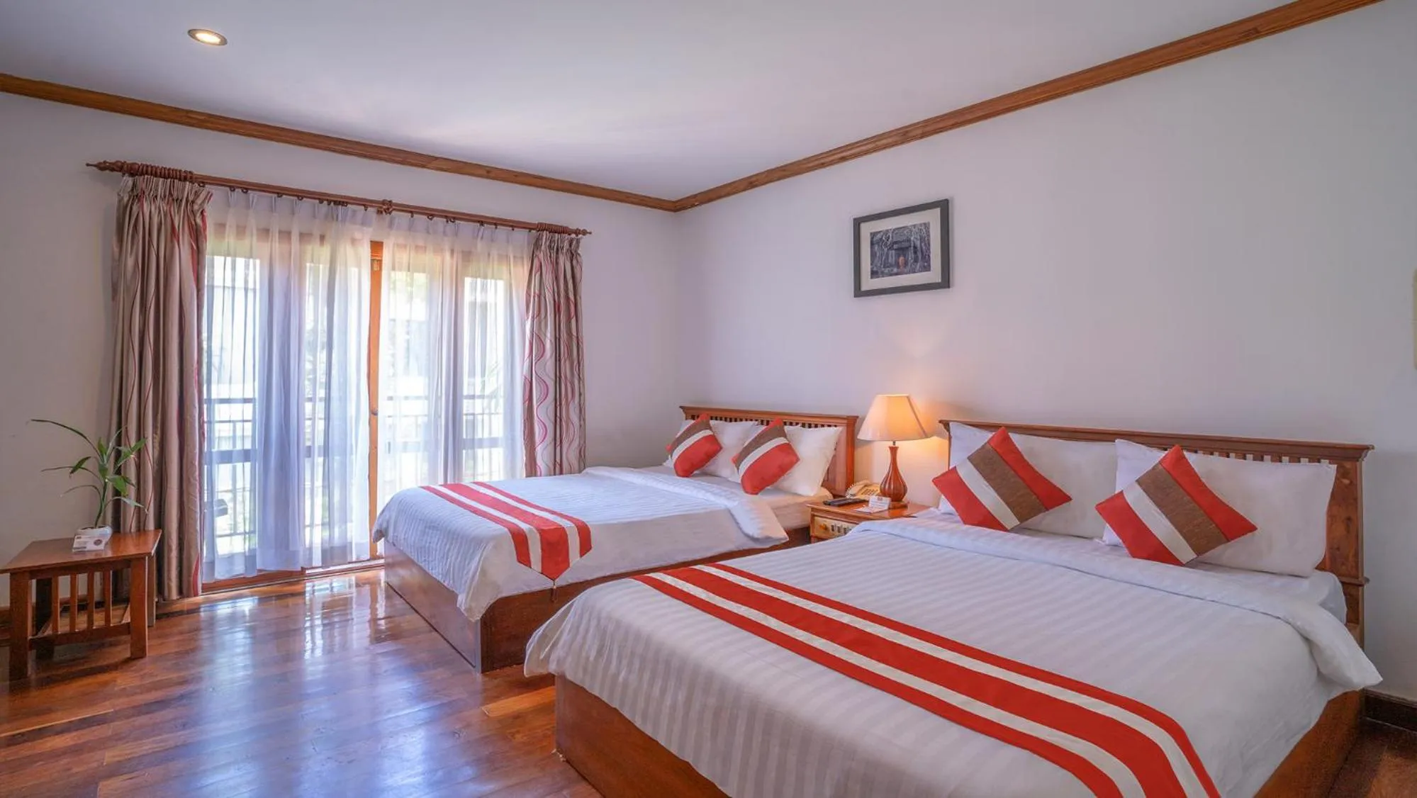 Bed in Cheathata CTA Hotel Siem Reap