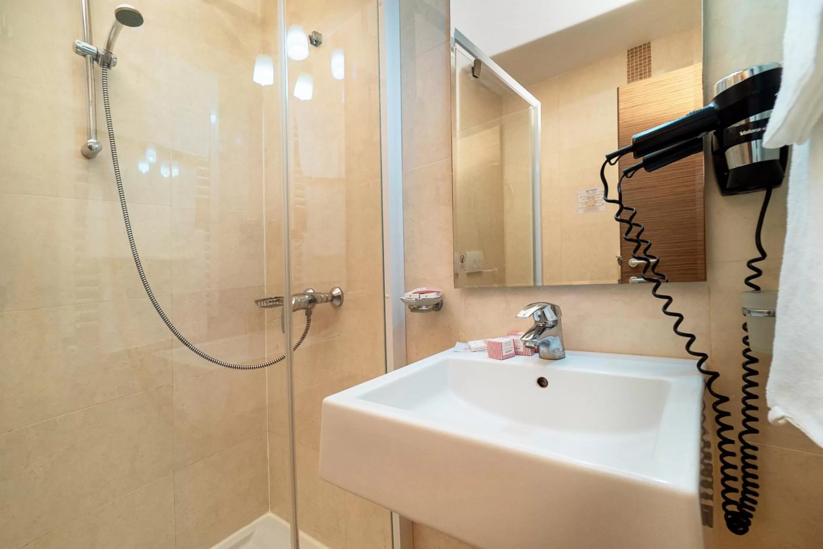 Shower in Hotel TISA